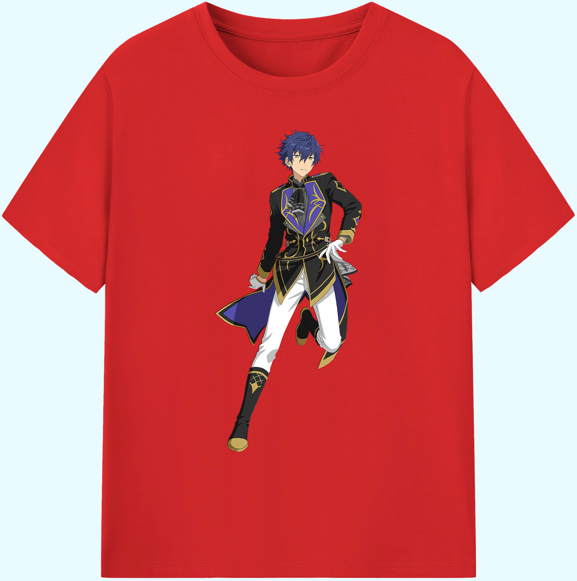 （画像用） あんさんぶるスターズ! Ensemble Stars 綿100％ メンズ半袖Tシャツ｜肌触りやわらか＆通気性