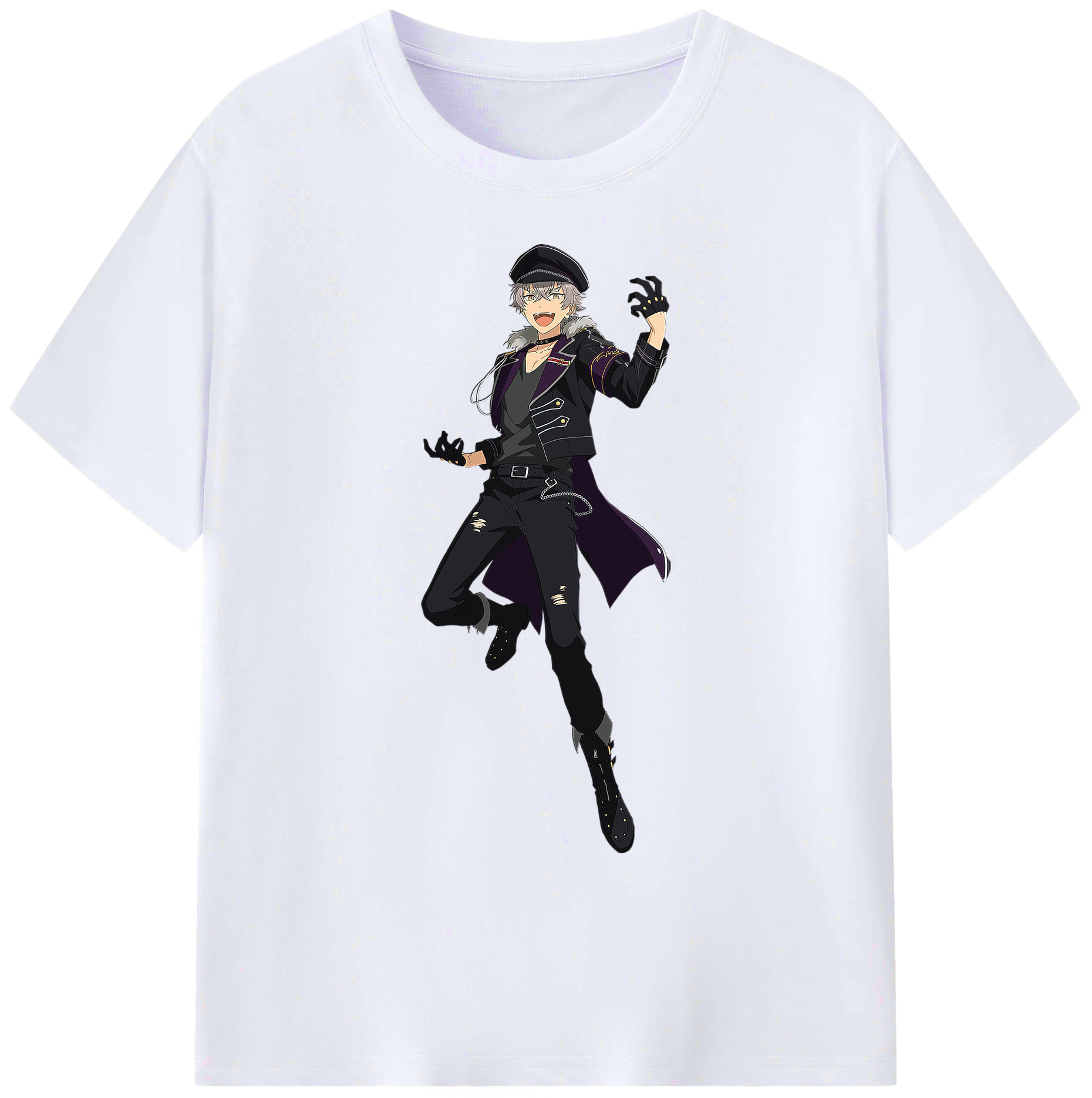 （画像用） あんさんぶるスターズ! Ensemble Stars 綿100％ メンズ半袖Tシャツ｜肌触りやわらか＆通気性