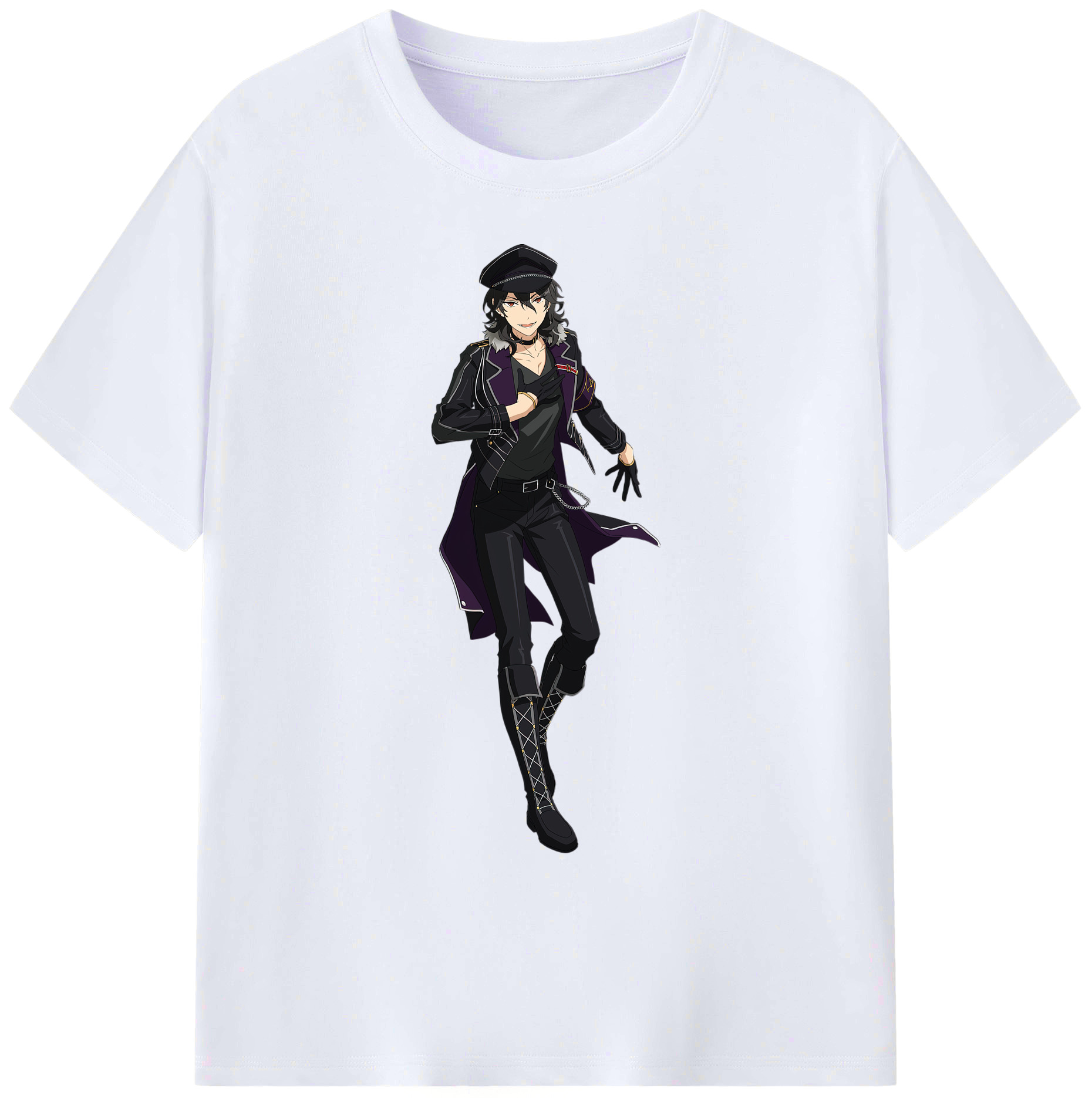 （画像用） あんさんぶるスターズ! Ensemble Stars 綿100％ メンズ半袖Tシャツ｜肌触りやわらか＆通気性