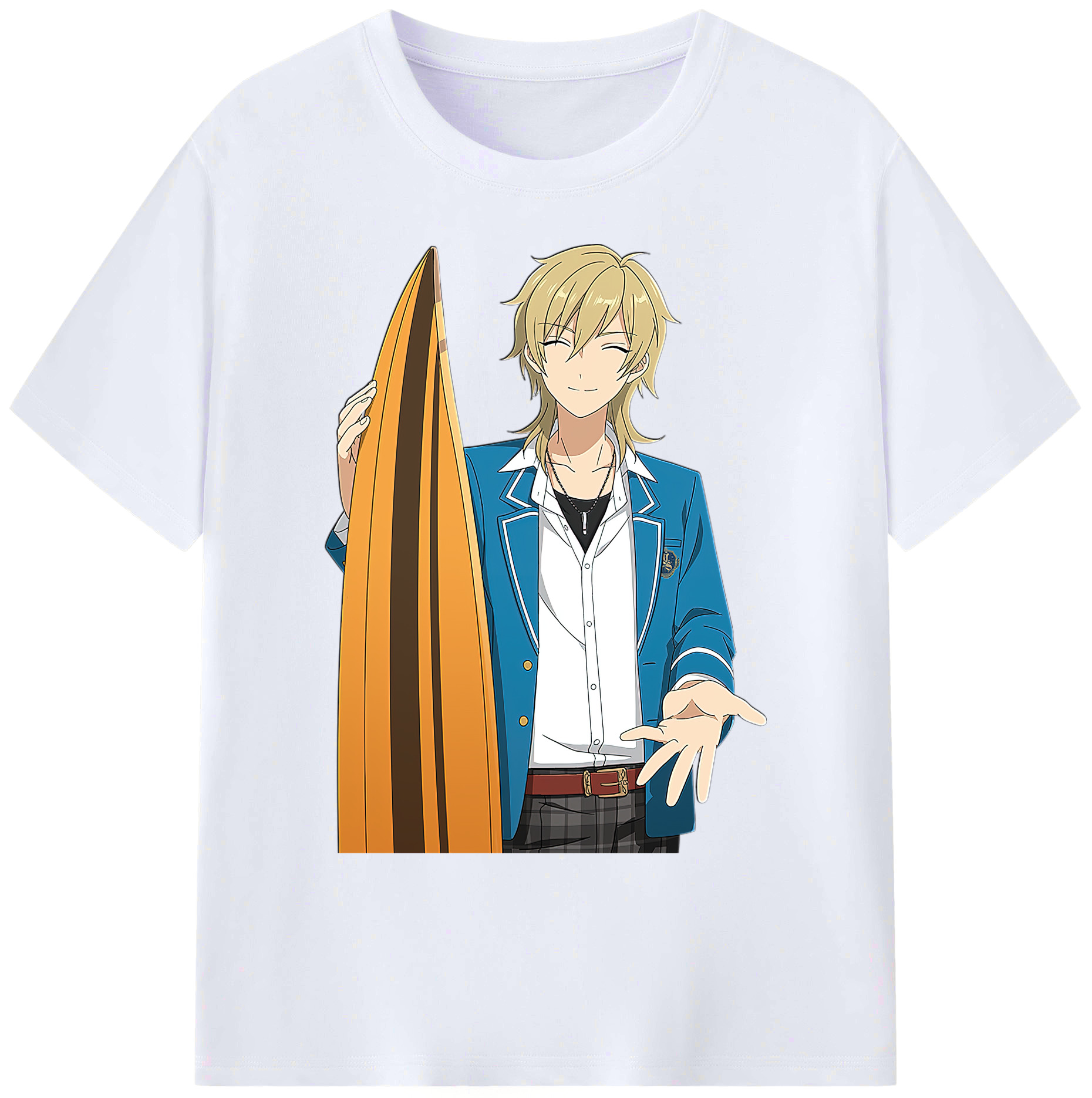（画像用） あんさんぶるスターズ! Ensemble Stars 綿100％ メンズ半袖Tシャツ｜肌触りやわらか＆通気性