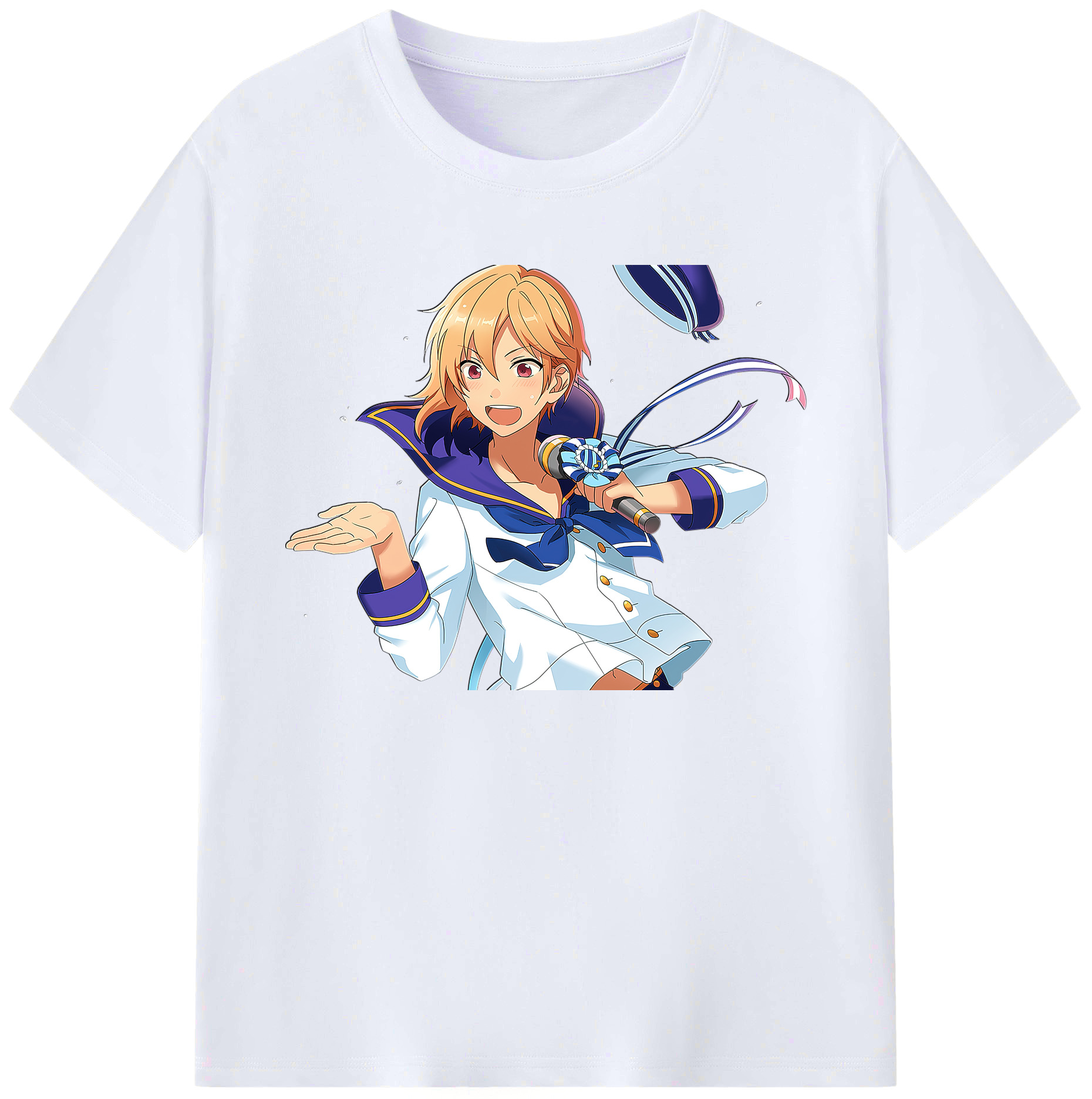 （画像用） あんさんぶるスターズ! Ensemble Stars 綿100％ メンズ半袖Tシャツ｜肌触りやわらか＆通気性
