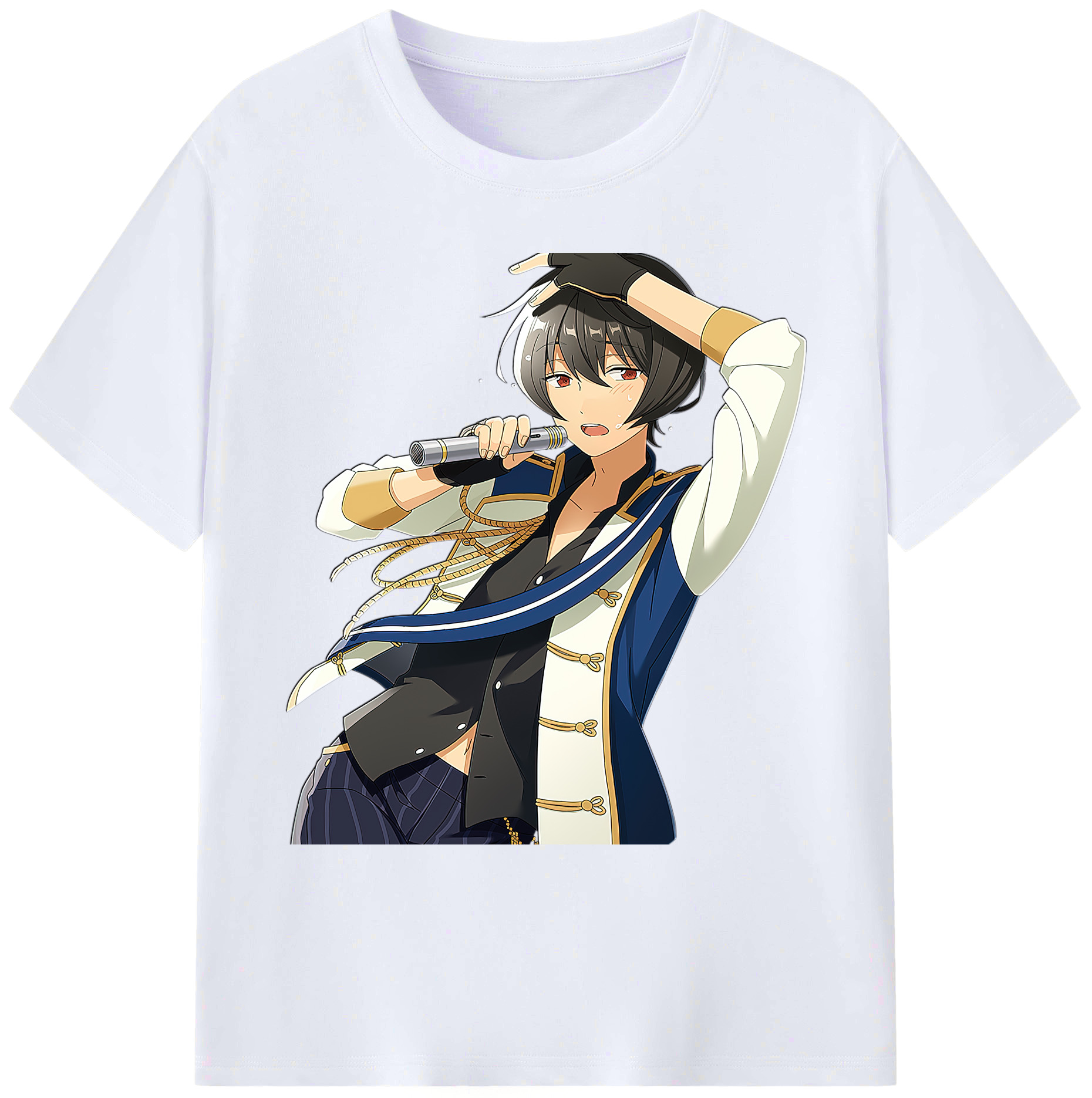 （画像用） あんさんぶるスターズ! Ensemble Stars 綿100％ メンズ半袖Tシャツ｜肌触りやわらか＆通気性