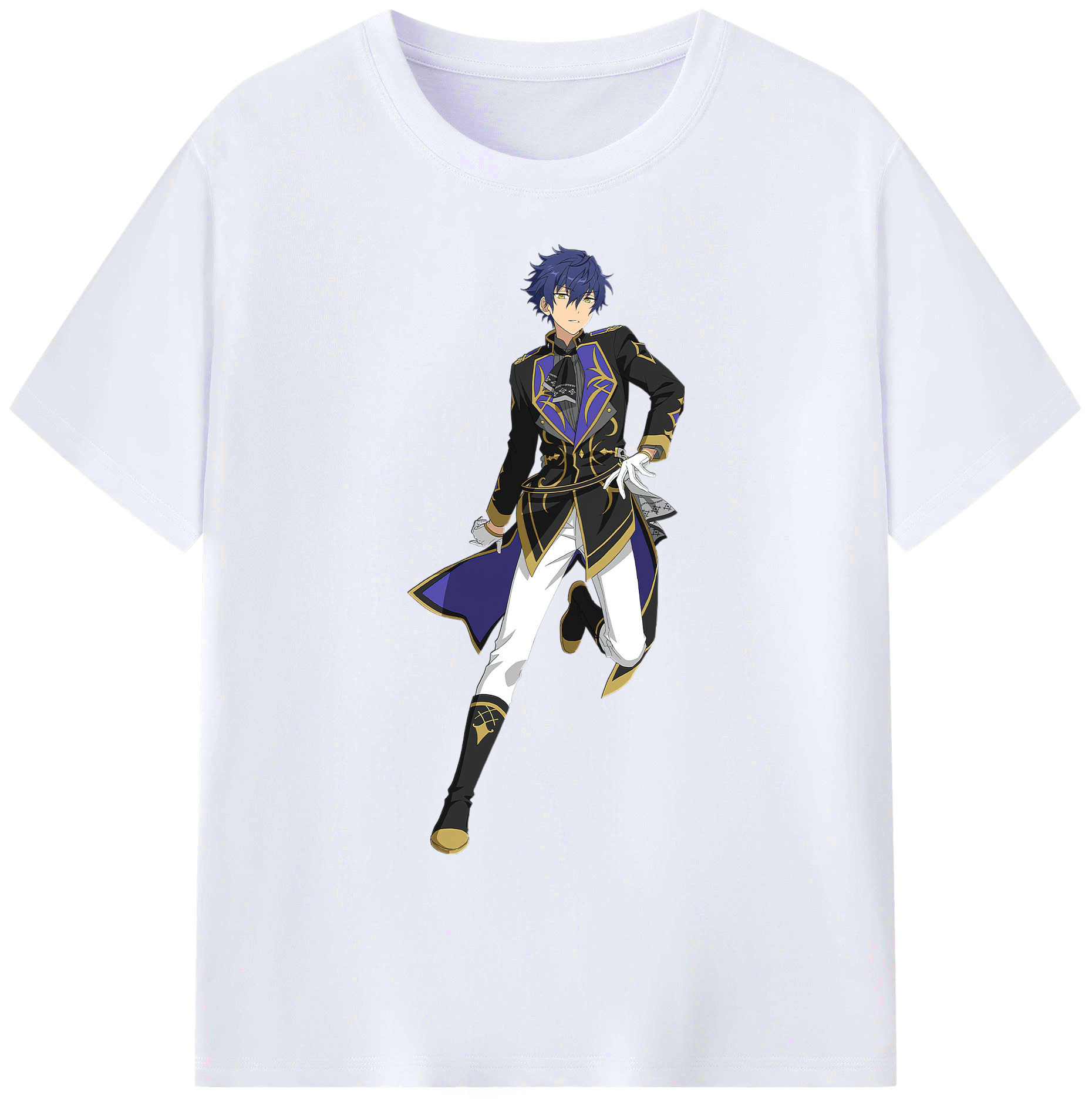 （画像用） あんさんぶるスターズ! Ensemble Stars 綿100％ メンズ半袖Tシャツ｜肌触りやわらか＆通気性