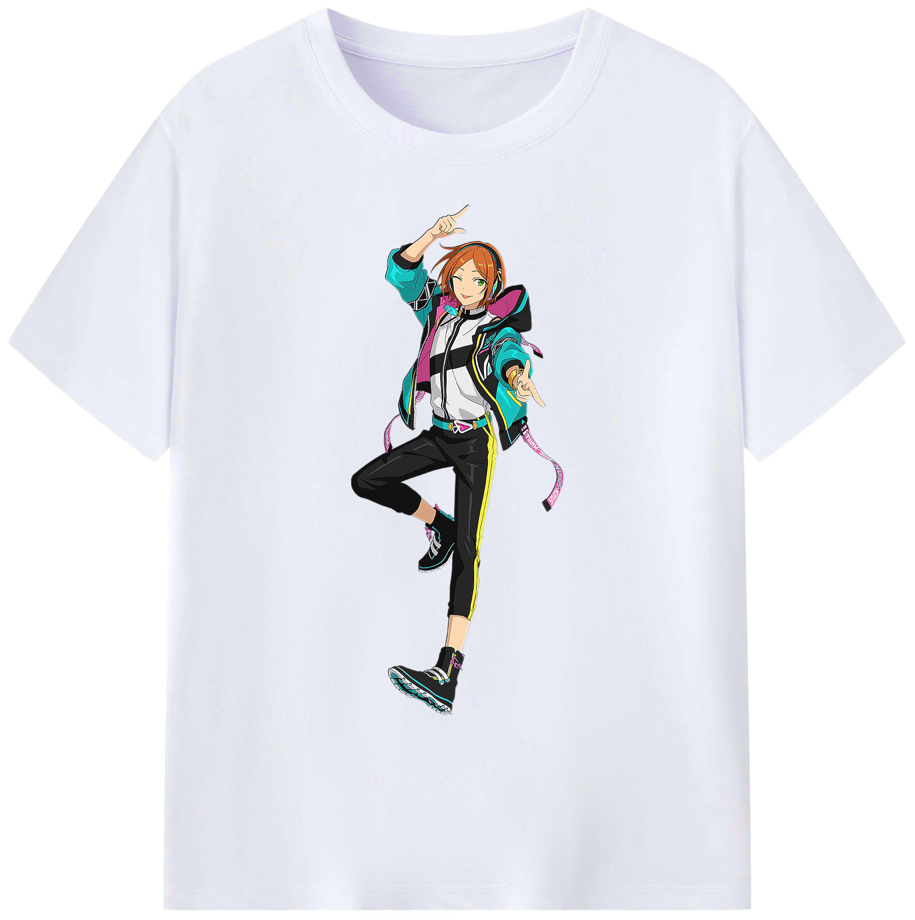 （画像用） あんさんぶるスターズ! Ensemble Stars 綿100％ メンズ半袖Tシャツ｜肌触りやわらか＆通気性