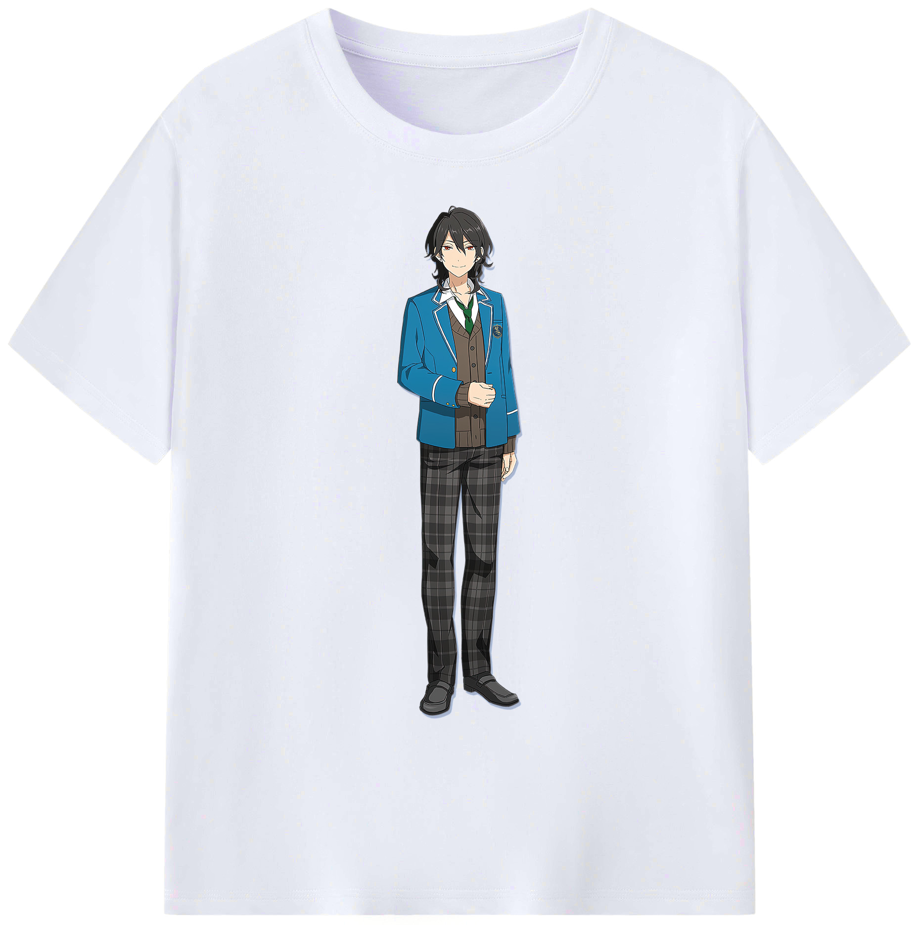 （画像用） あんさんぶるスターズ! Ensemble Stars 綿100％ メンズ半袖Tシャツ｜肌触りやわらか＆通気性