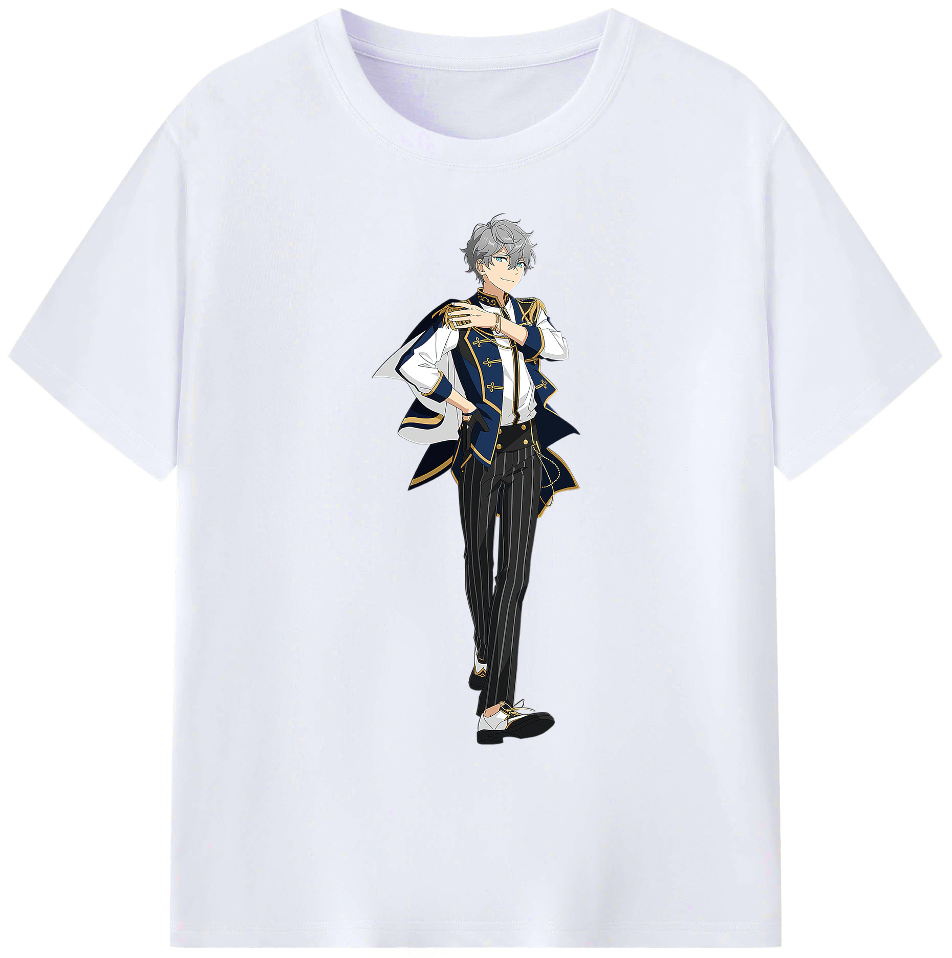 （画像用） あんさんぶるスターズ! Ensemble Stars 綿100％ メンズ半袖Tシャツ｜肌触りやわらか＆通気性