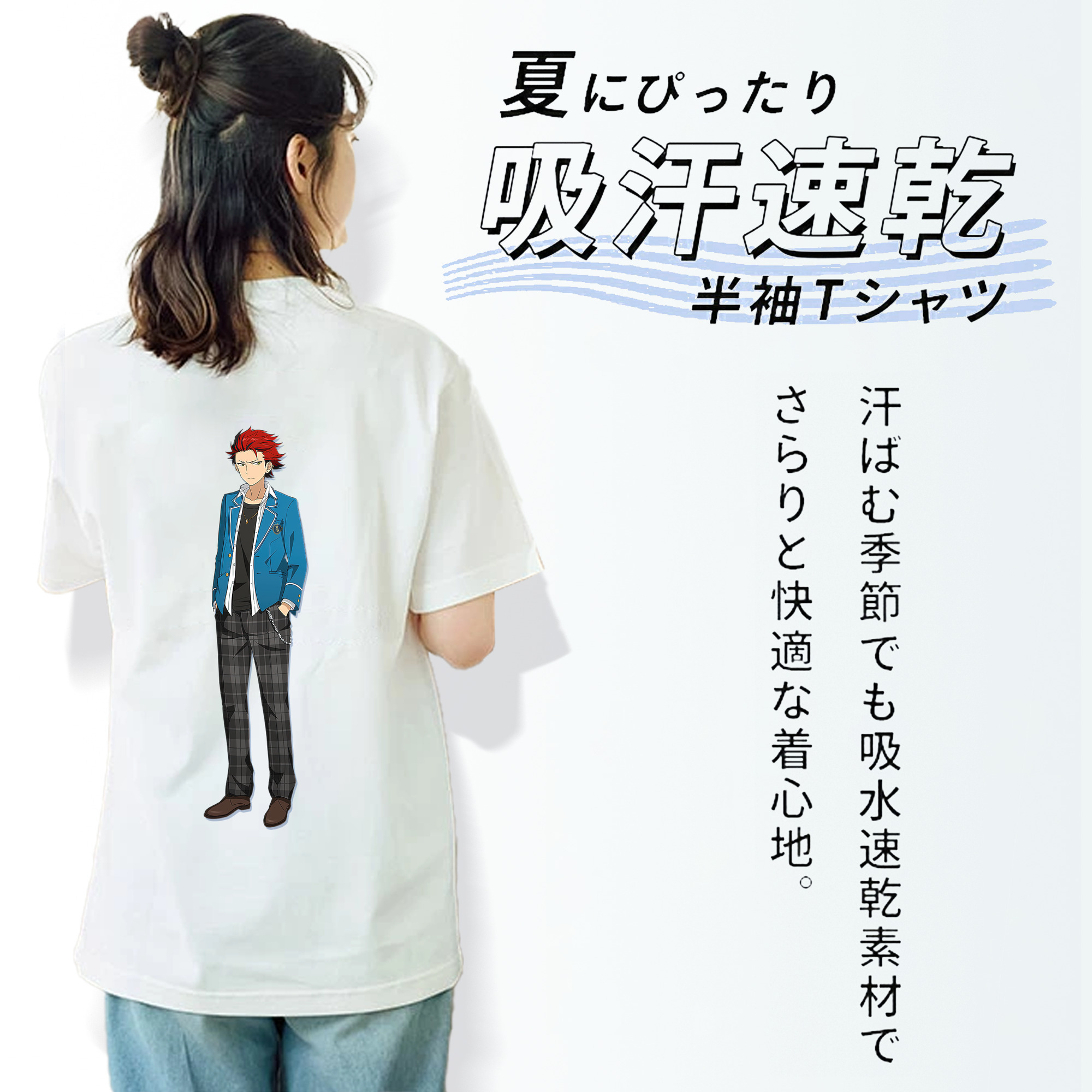 あんさんぶるスターズ! Ensemble Stars レディース半袖Tシャツ(バックプリント)