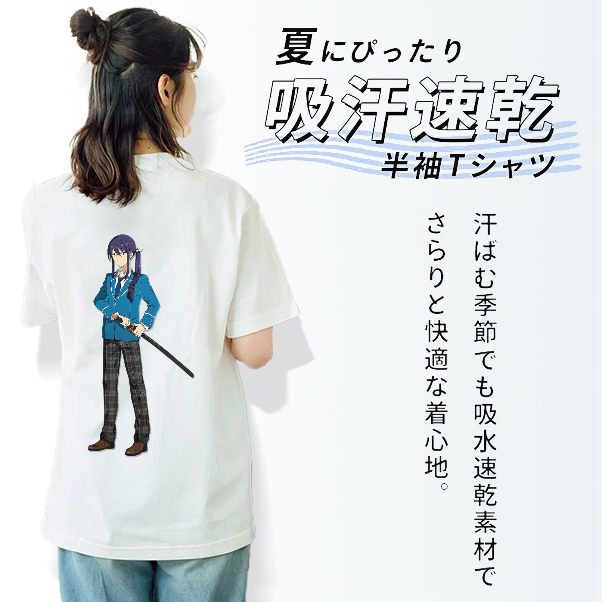 あんさんぶるスターズ! Ensemble Stars レディース半袖Tシャツ(バックプリント)