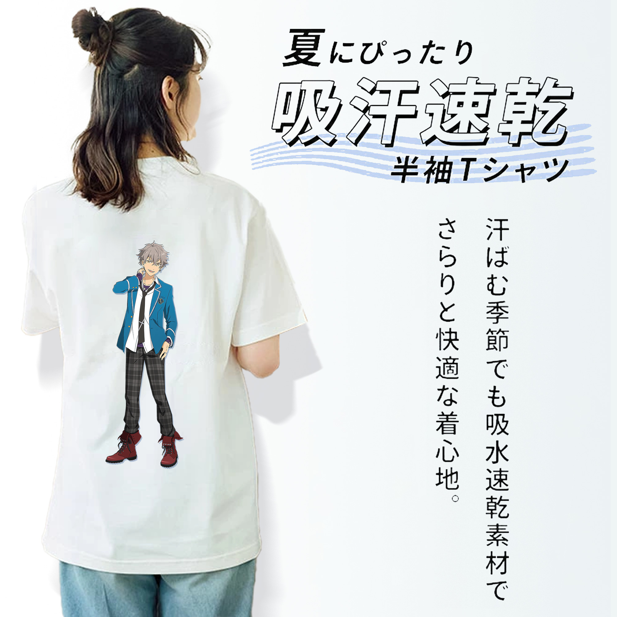 あんさんぶるスターズ! Ensemble Stars レディース半袖Tシャツ(バックプリント)