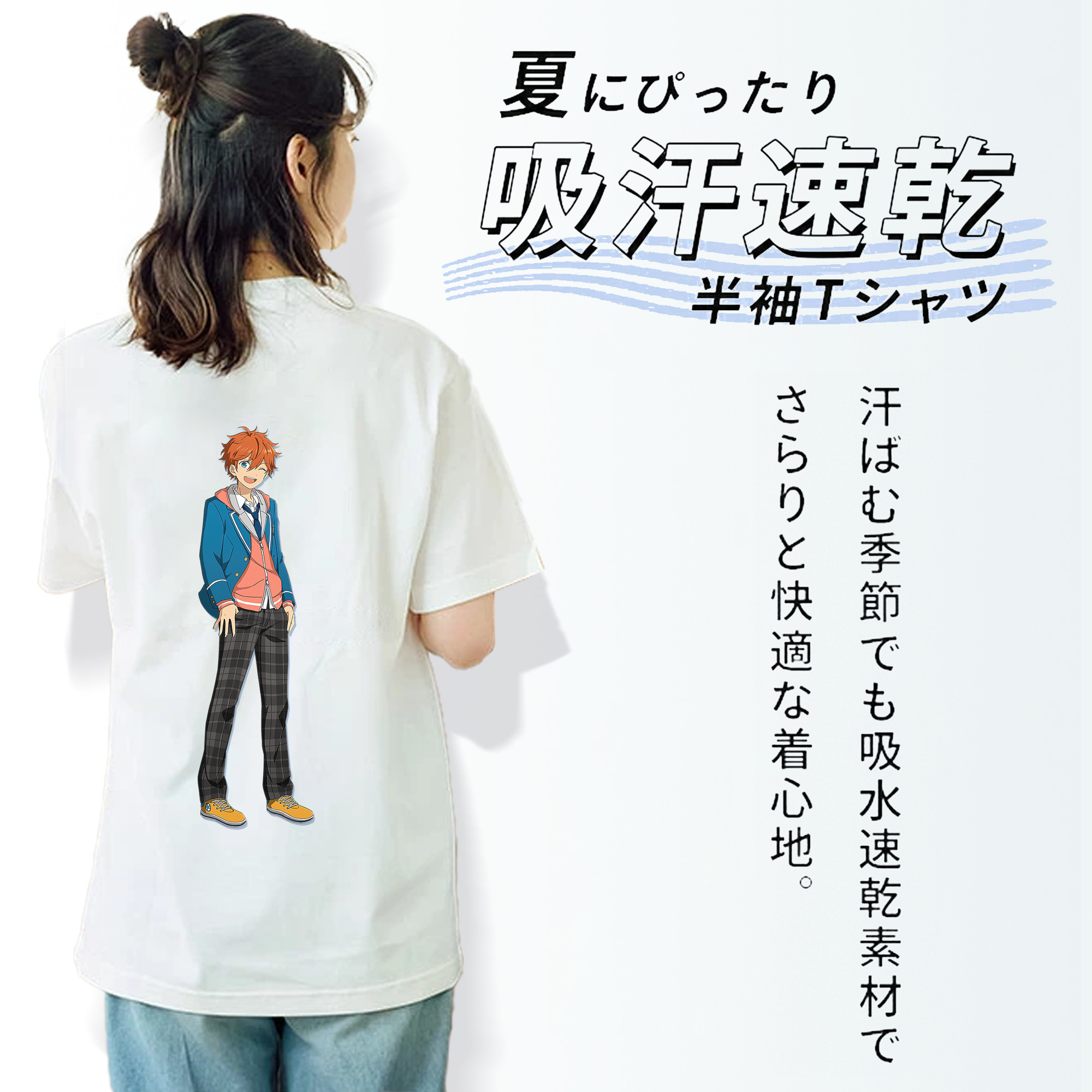 あんさんぶるスターズ! Ensemble Stars レディース半袖Tシャツ(バックプリント)