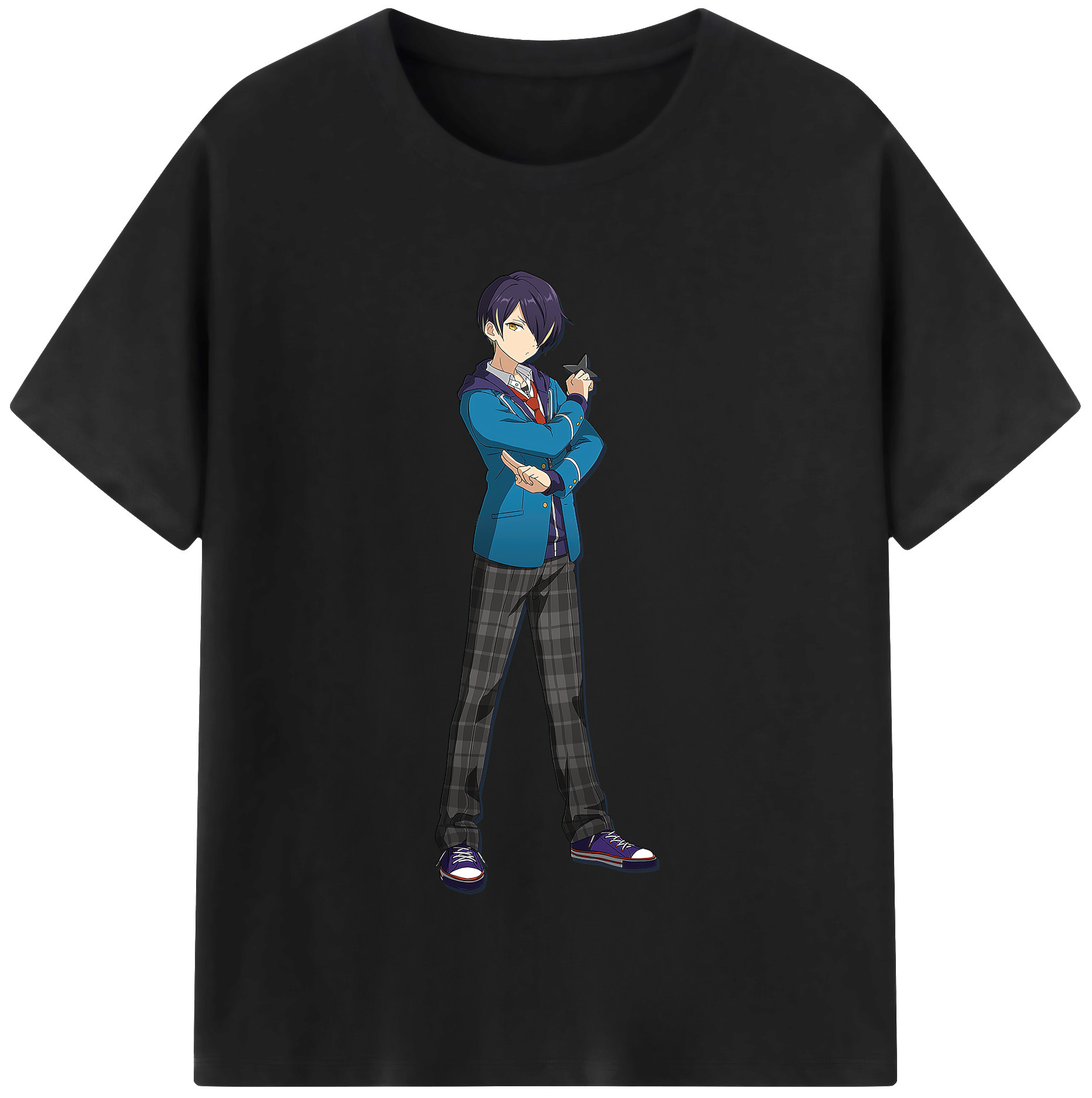 （画像用） あんさんぶるスターズ! Ensemble Stars レディースカジュアルプリントTシャツ（綿100％）