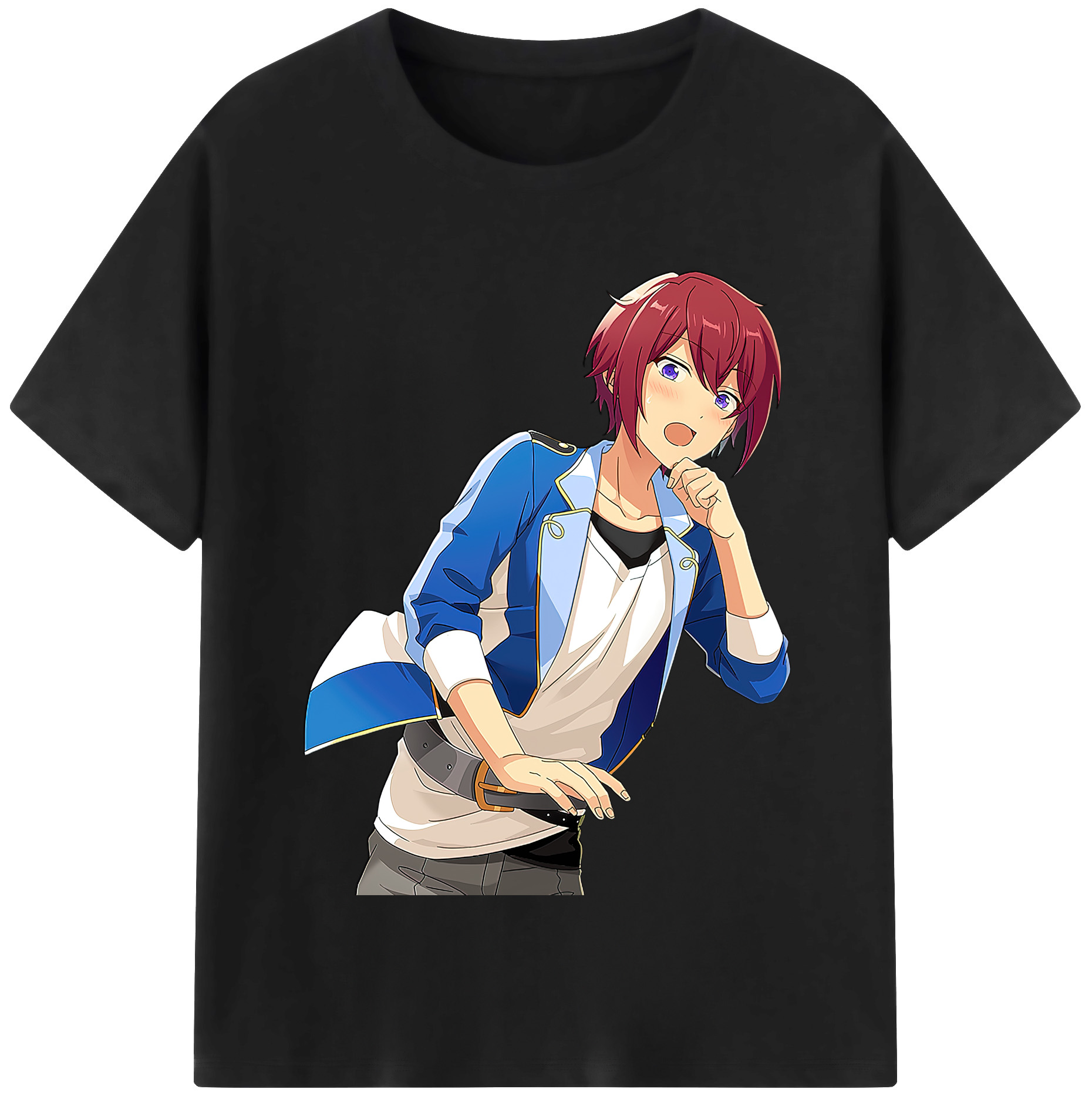 （画像用） あんさんぶるスターズ! Ensemble Stars レディースカジュアルプリントTシャツ（綿100％）