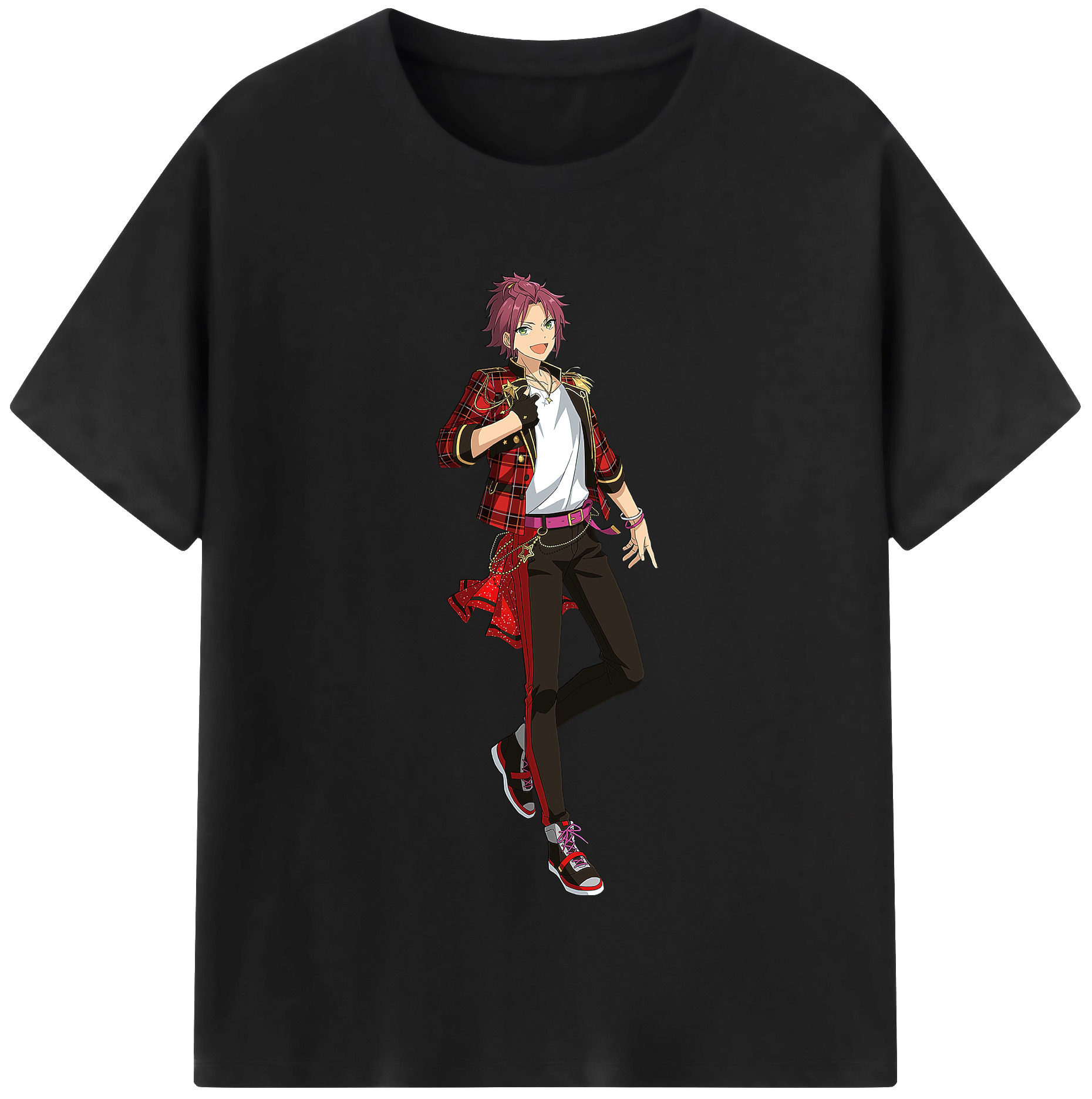 （画像用） あんさんぶるスターズ! Ensemble Stars レディースカジュアルプリントTシャツ（綿100％）