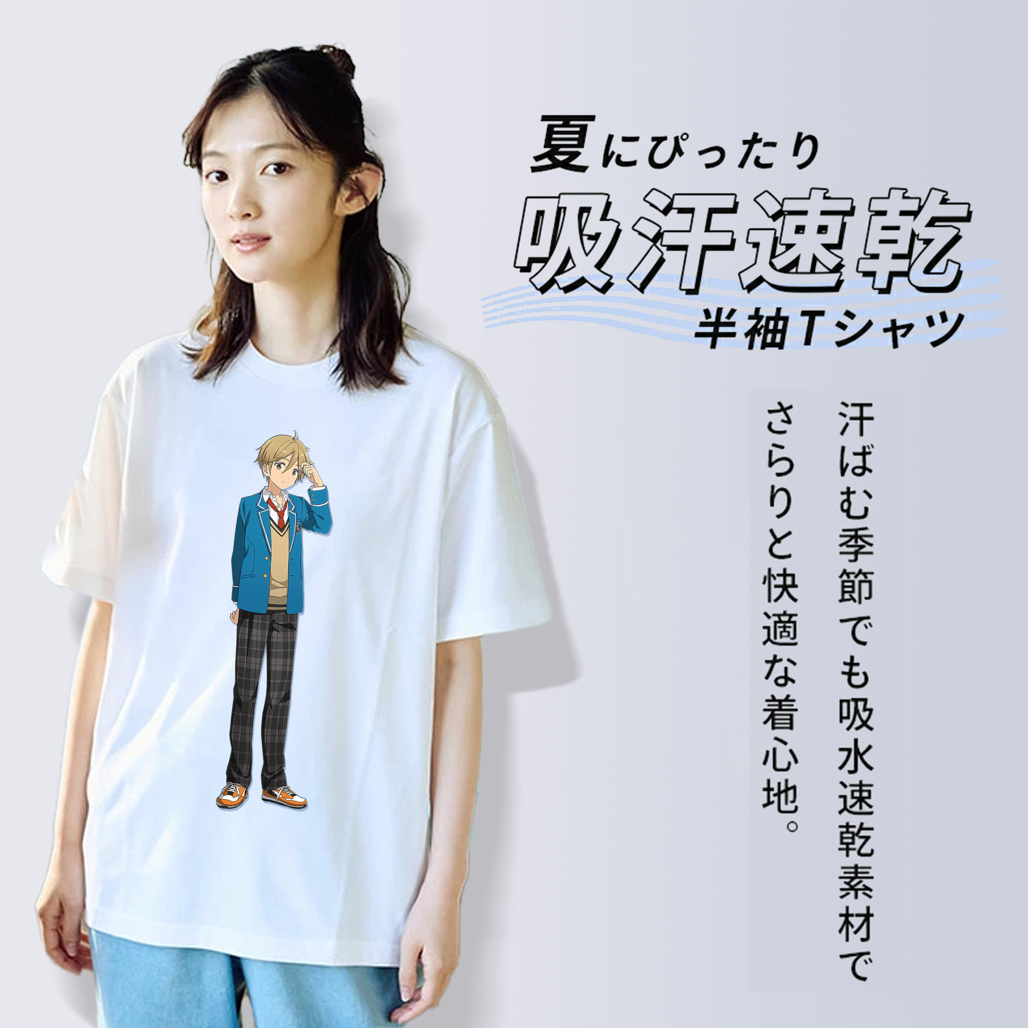 あんさんぶるスターズ! Ensemble Stars レディースカジュアルプリントTシャツ（綿100％）