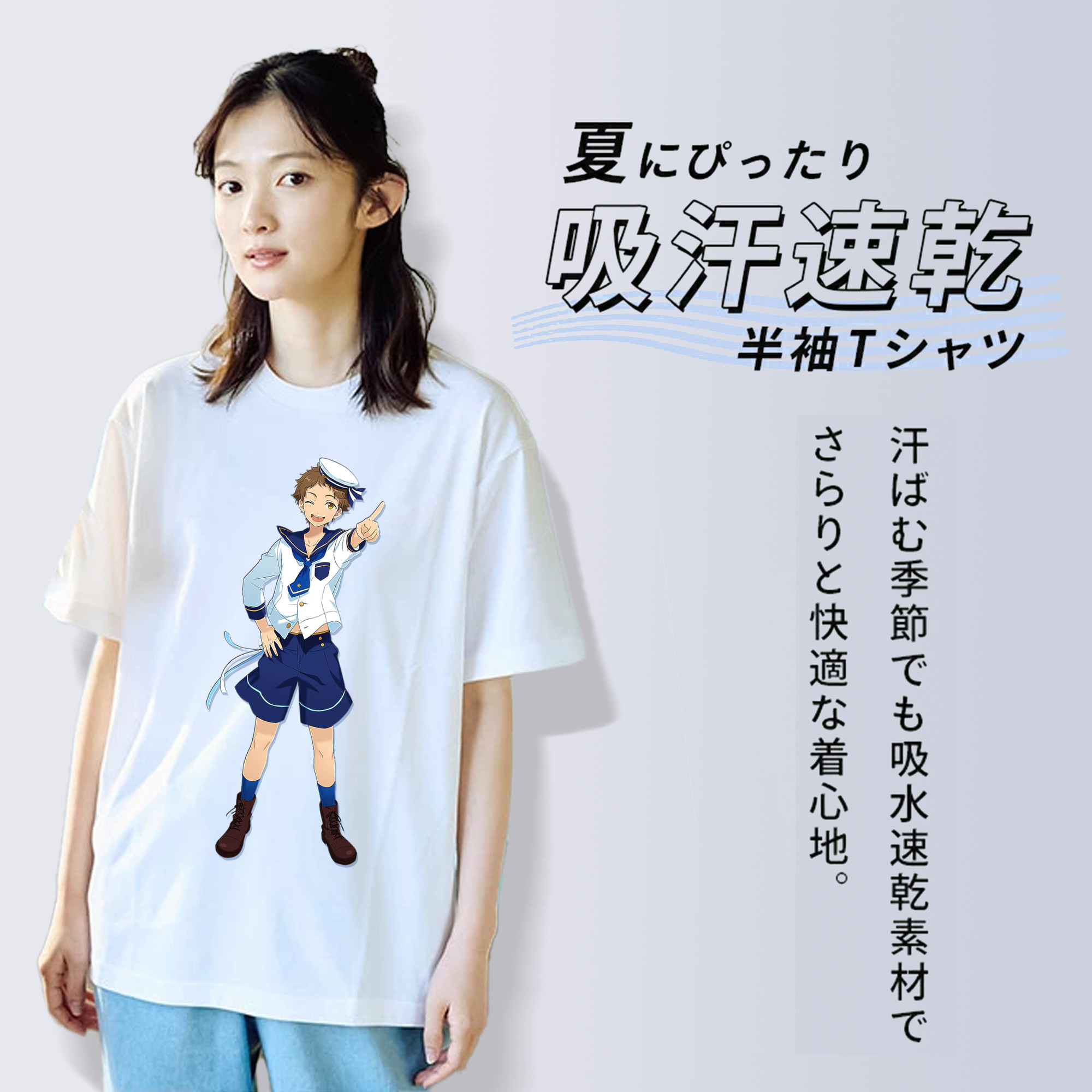 あんさんぶるスターズ! Ensemble Stars レディースカジュアルプリントTシャツ（綿100％）