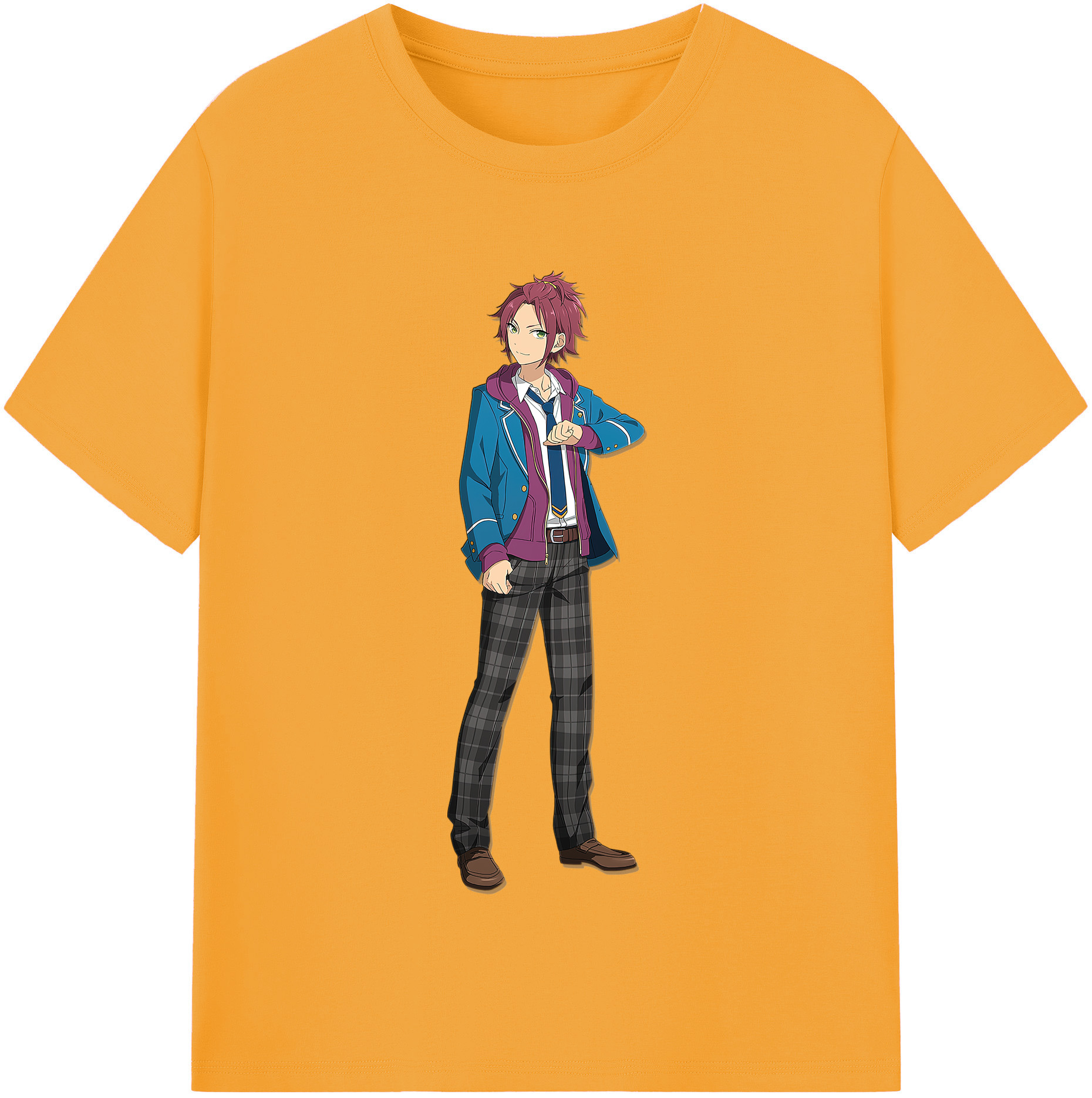 （画像用） あんさんぶるスターズ! Ensemble Stars レディースカジュアルプリントTシャツ（綿100％）