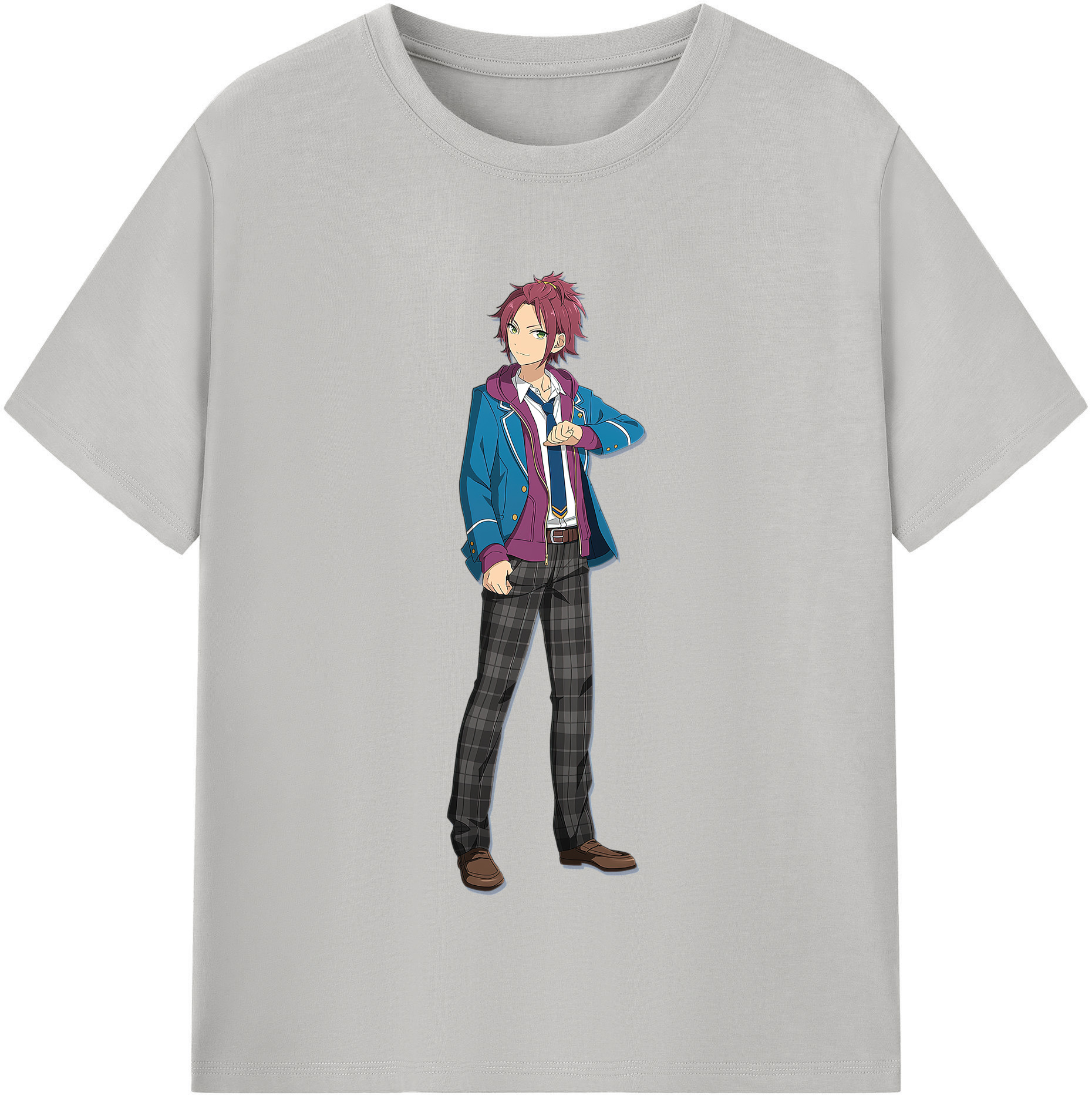 （画像用） あんさんぶるスターズ! Ensemble Stars レディースカジュアルプリントTシャツ（綿100％）
