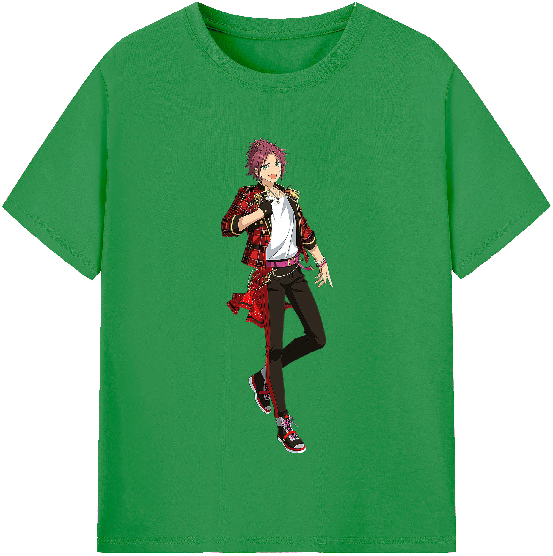 （画像用） あんさんぶるスターズ! Ensemble Stars レディースカジュアルプリントTシャツ（綿100％）
