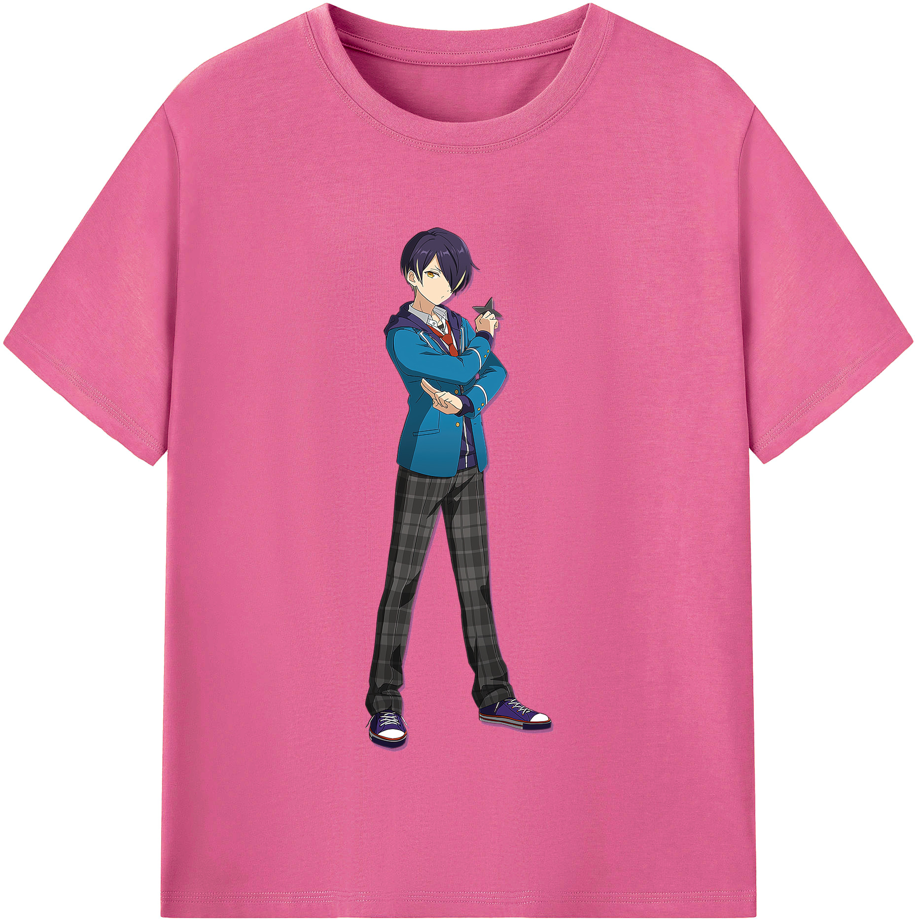 （画像用） あんさんぶるスターズ! Ensemble Stars レディースカジュアルプリントTシャツ（綿100％）