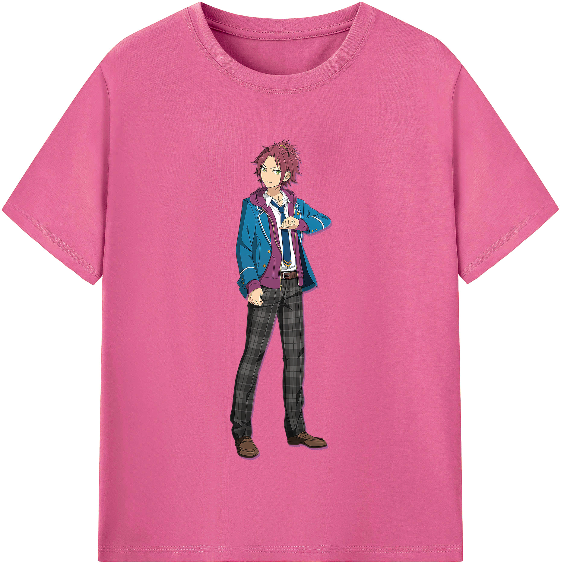 （画像用） あんさんぶるスターズ! Ensemble Stars レディースカジュアルプリントTシャツ（綿100％）
