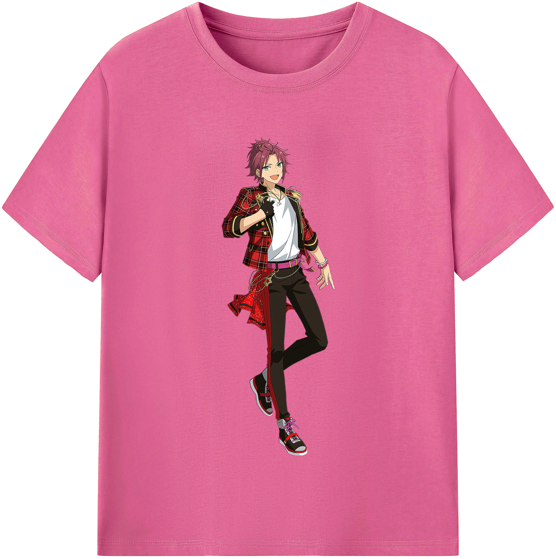 （画像用） あんさんぶるスターズ! Ensemble Stars レディースカジュアルプリントTシャツ（綿100％）