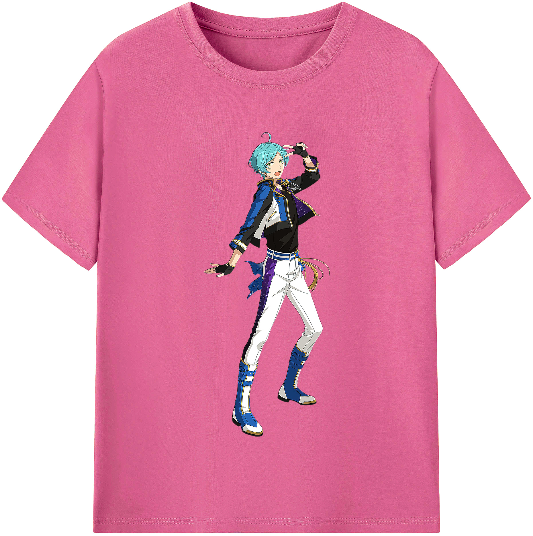 （画像用） あんさんぶるスターズ! Ensemble Stars レディースカジュアルプリントTシャツ（綿100％）