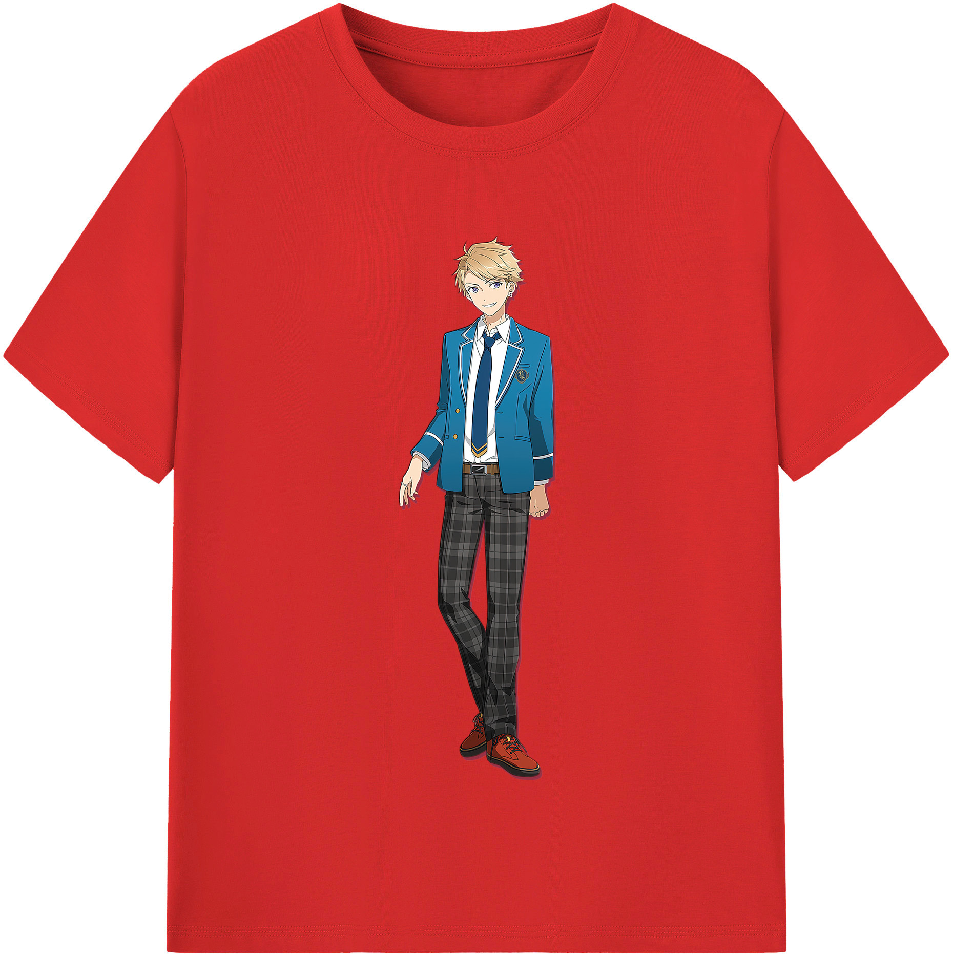 （画像用） あんさんぶるスターズ! Ensemble Stars レディースカジュアルプリントTシャツ（綿100％）