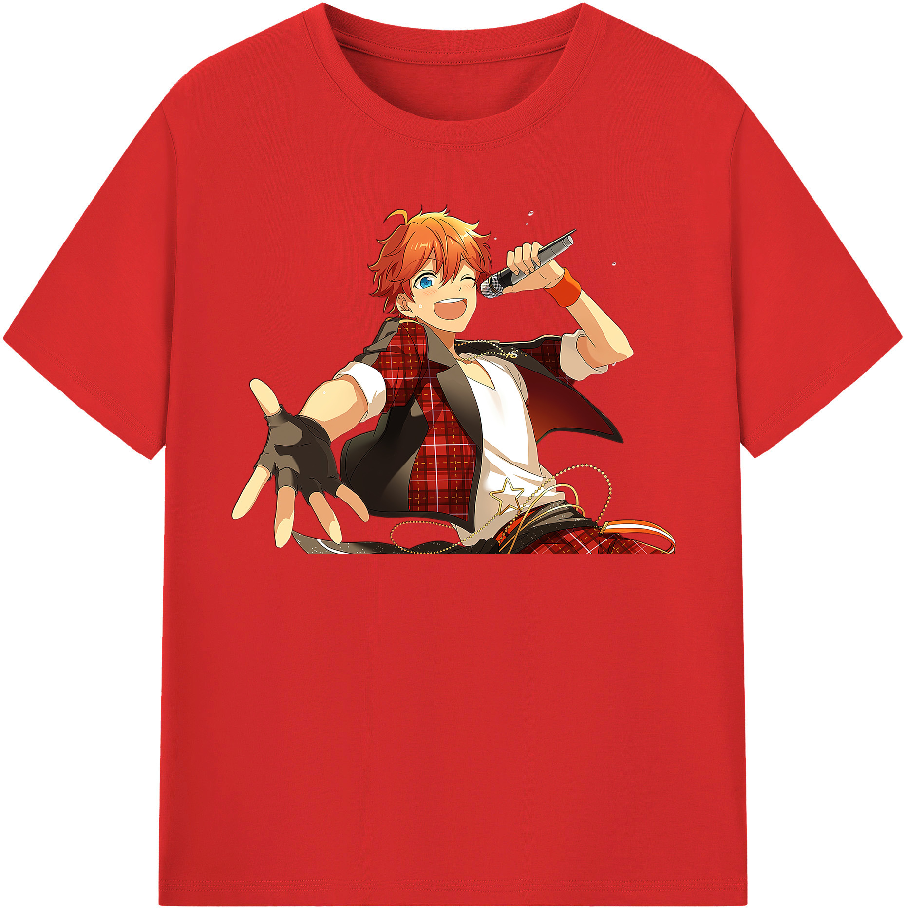（画像用） あんさんぶるスターズ! Ensemble Stars レディースカジュアルプリントTシャツ（綿100％）