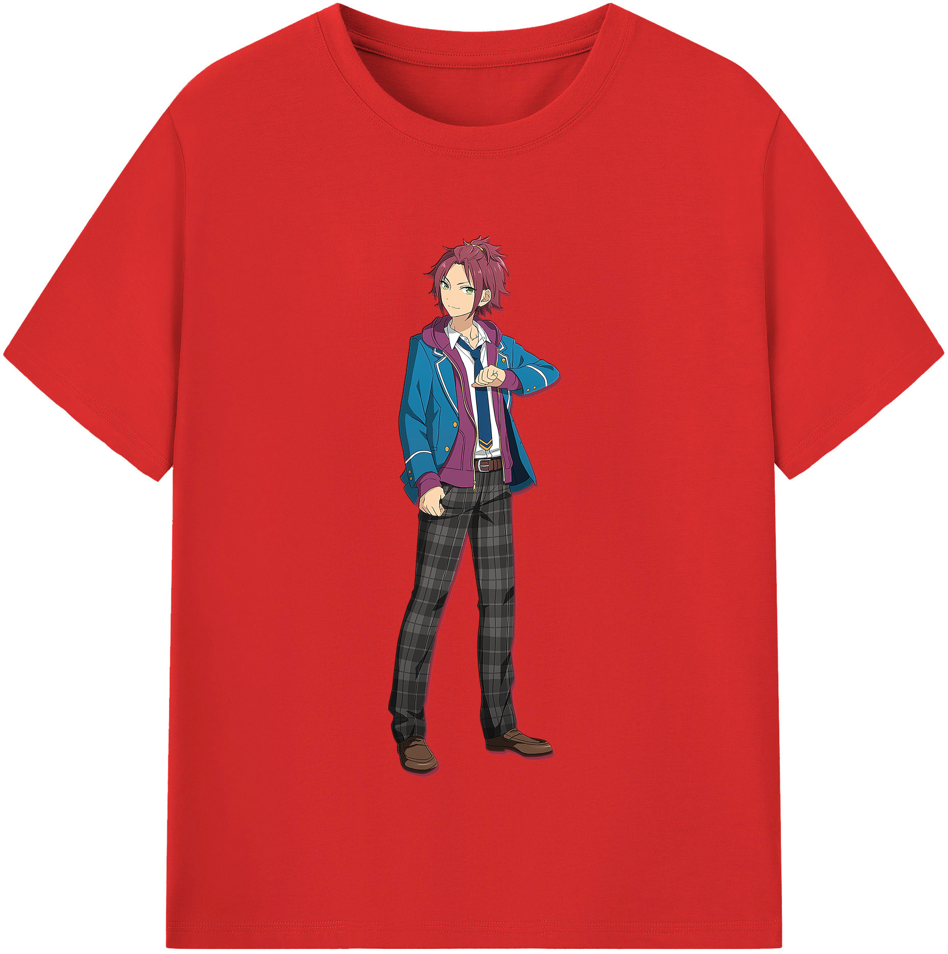 （画像用） あんさんぶるスターズ! Ensemble Stars レディースカジュアルプリントTシャツ（綿100％）