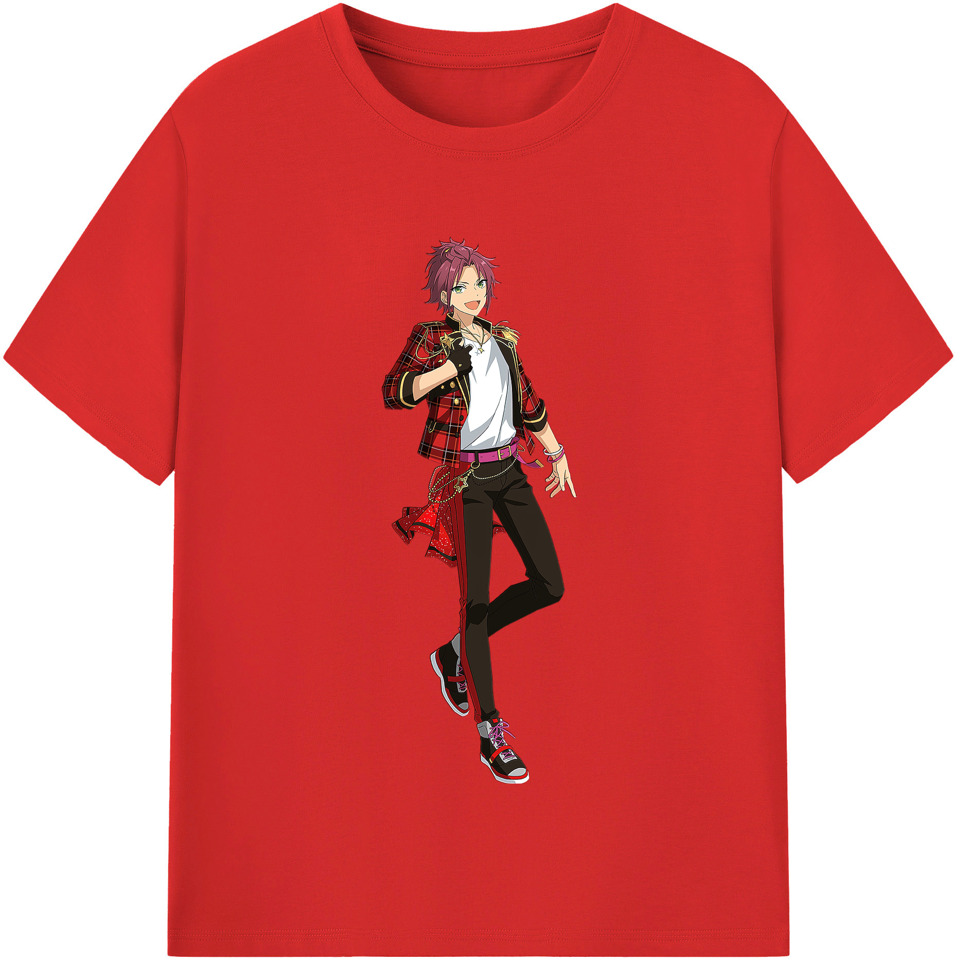 （画像用） あんさんぶるスターズ! Ensemble Stars レディースカジュアルプリントTシャツ（綿100％）