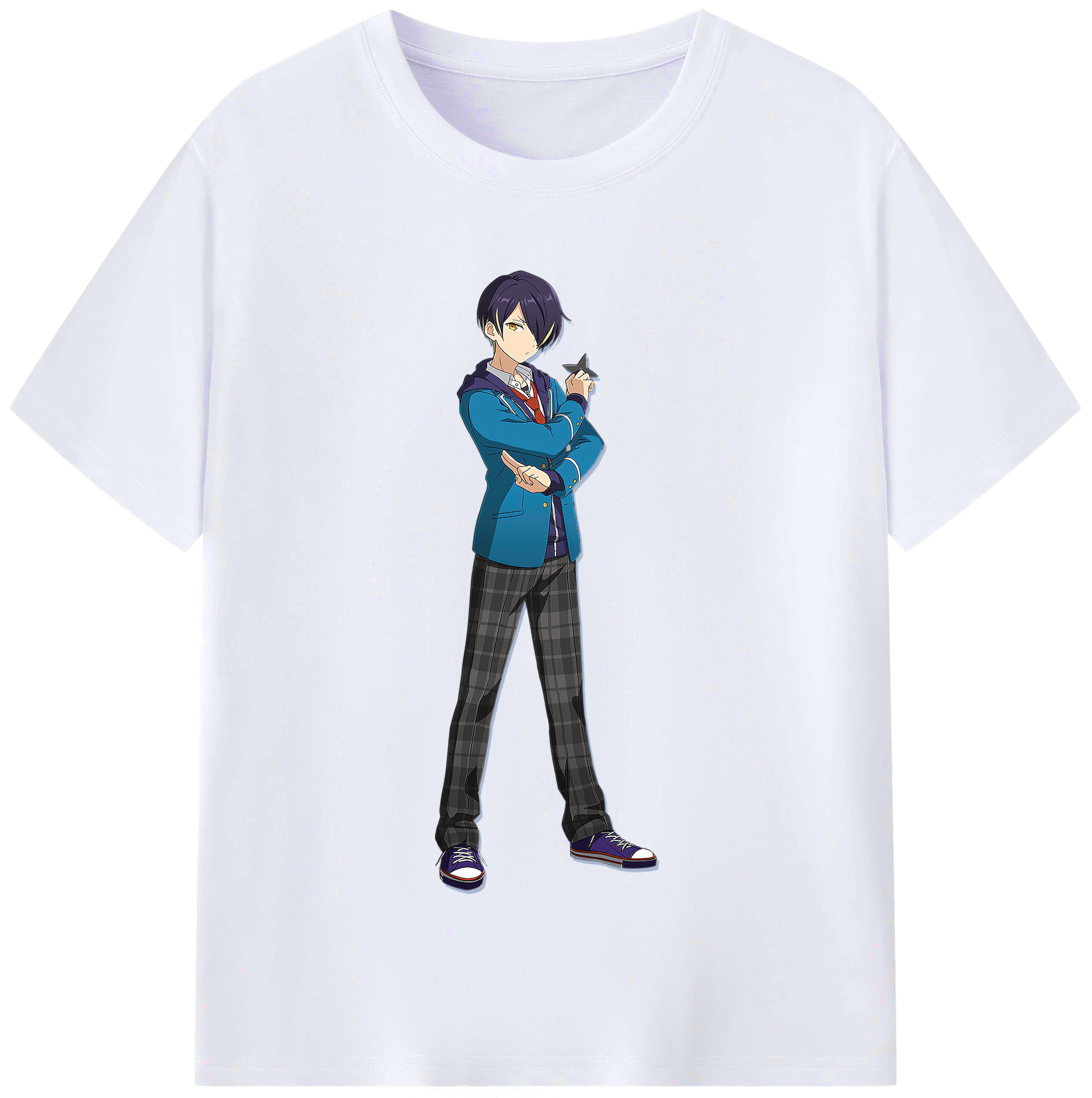 （画像用） あんさんぶるスターズ! Ensemble Stars レディースカジュアルプリントTシャツ（綿100％）