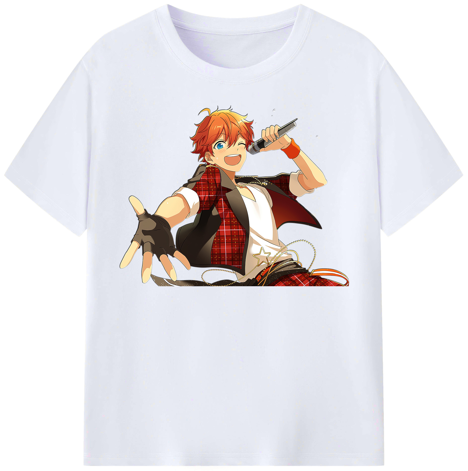 （画像用） あんさんぶるスターズ! Ensemble Stars レディースカジュアルプリントTシャツ（綿100％）