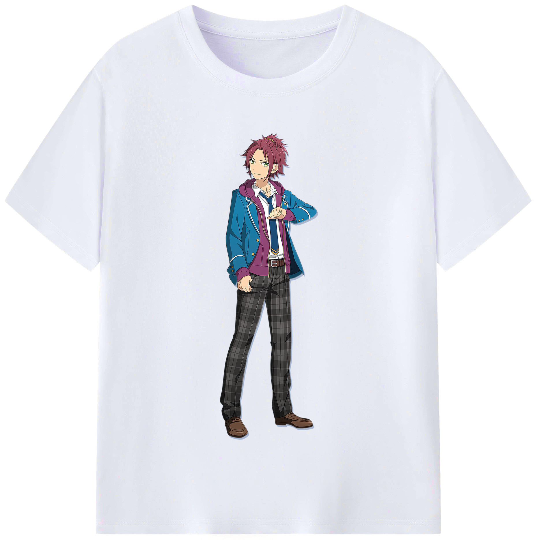 （画像用） あんさんぶるスターズ! Ensemble Stars レディースカジュアルプリントTシャツ（綿100％）
