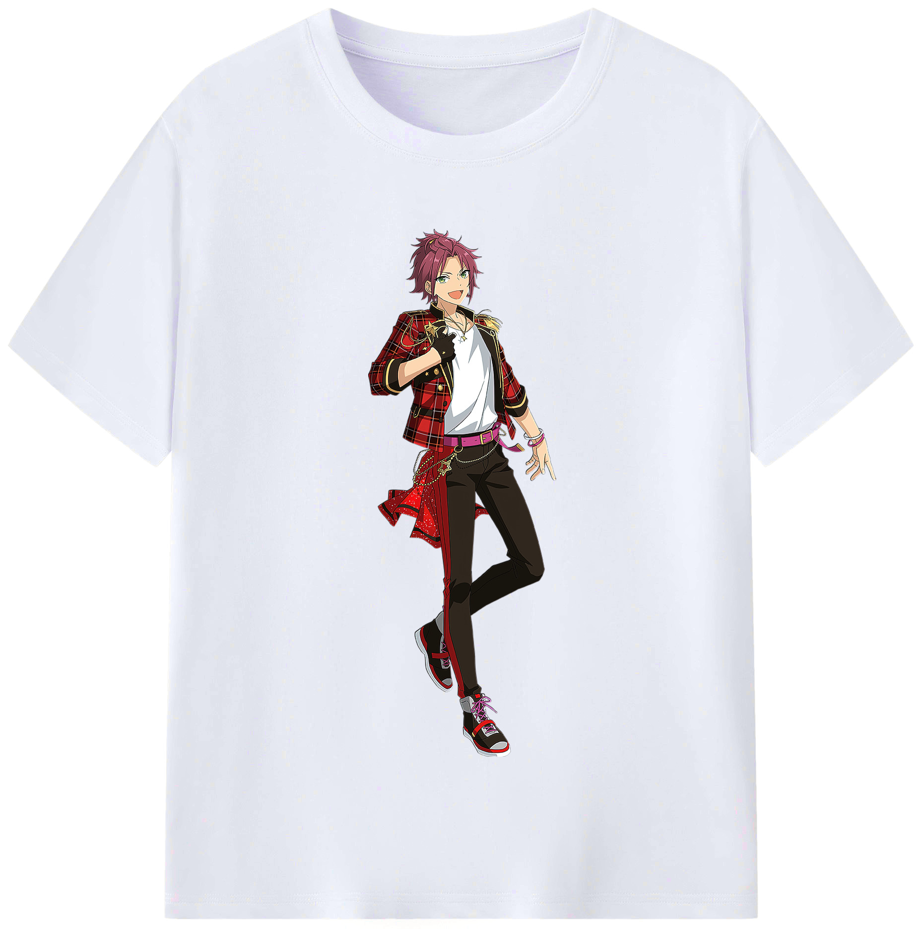 （画像用） あんさんぶるスターズ! Ensemble Stars レディースカジュアルプリントTシャツ（綿100％）