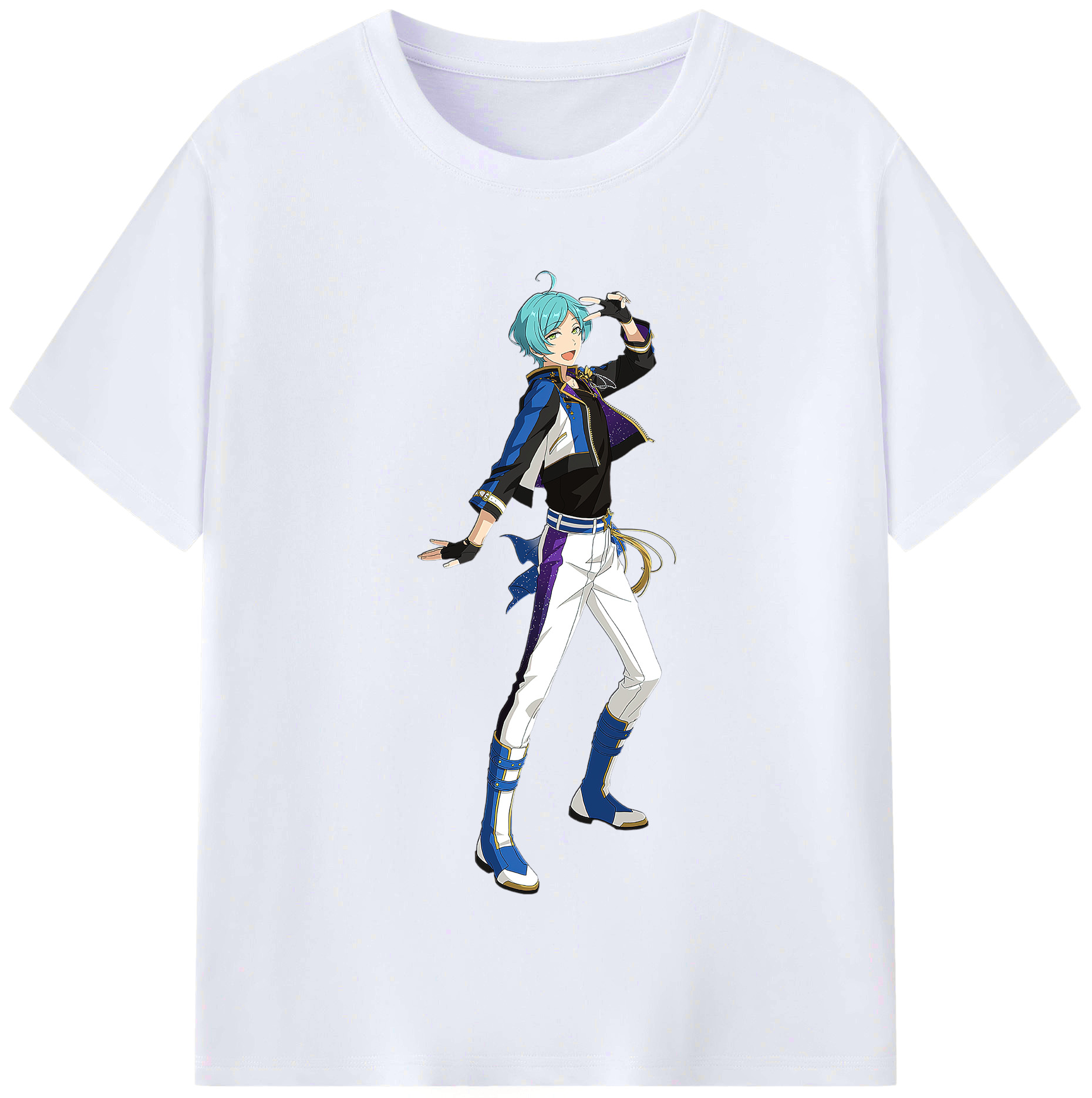 （画像用） あんさんぶるスターズ! Ensemble Stars レディースカジュアルプリントTシャツ（綿100％）