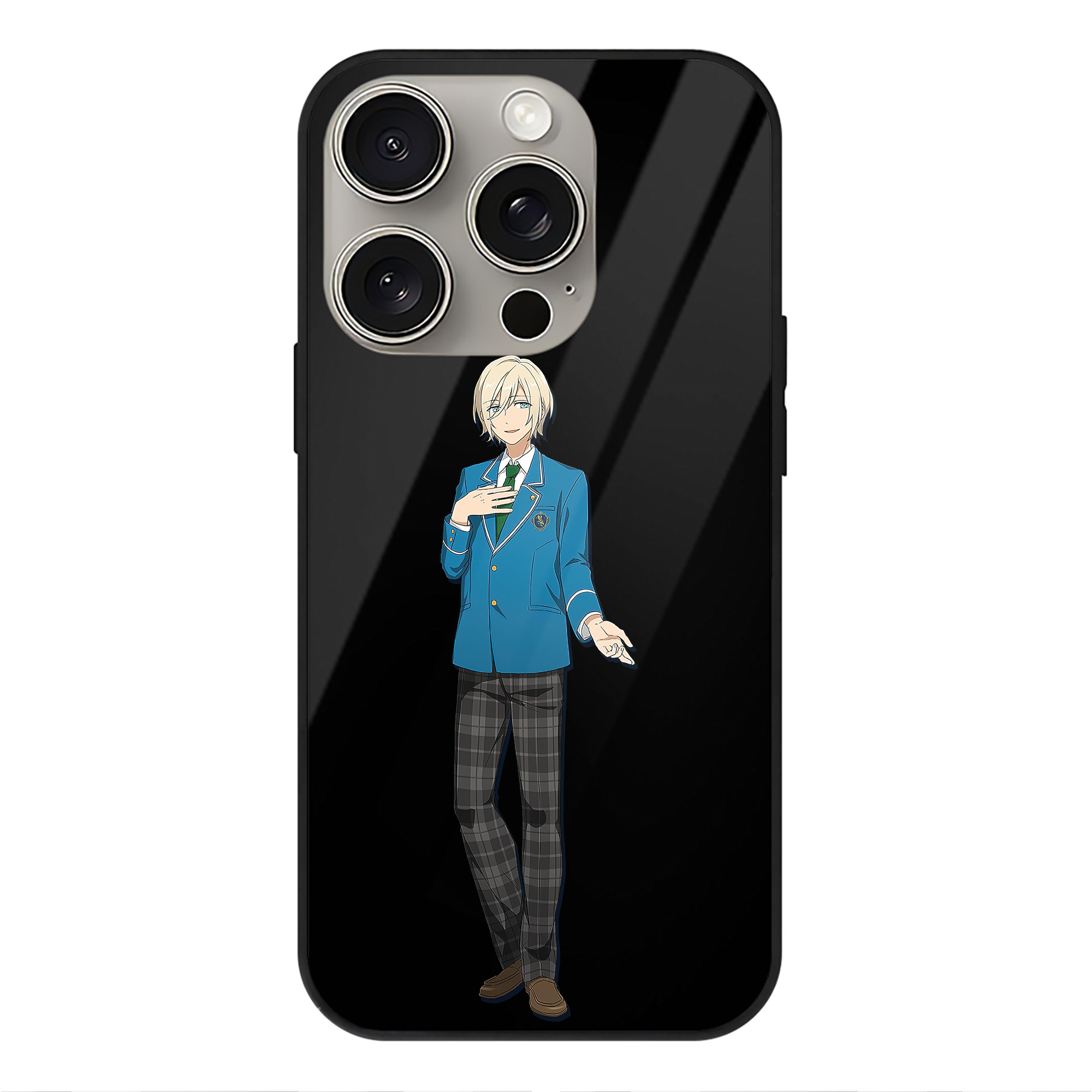 （画像用） あんさんぶるスターズ! Ensemble Stars 【iPhone15Pro対応】スマホケース 耐衝撃＆黄変防止 背面ガラス