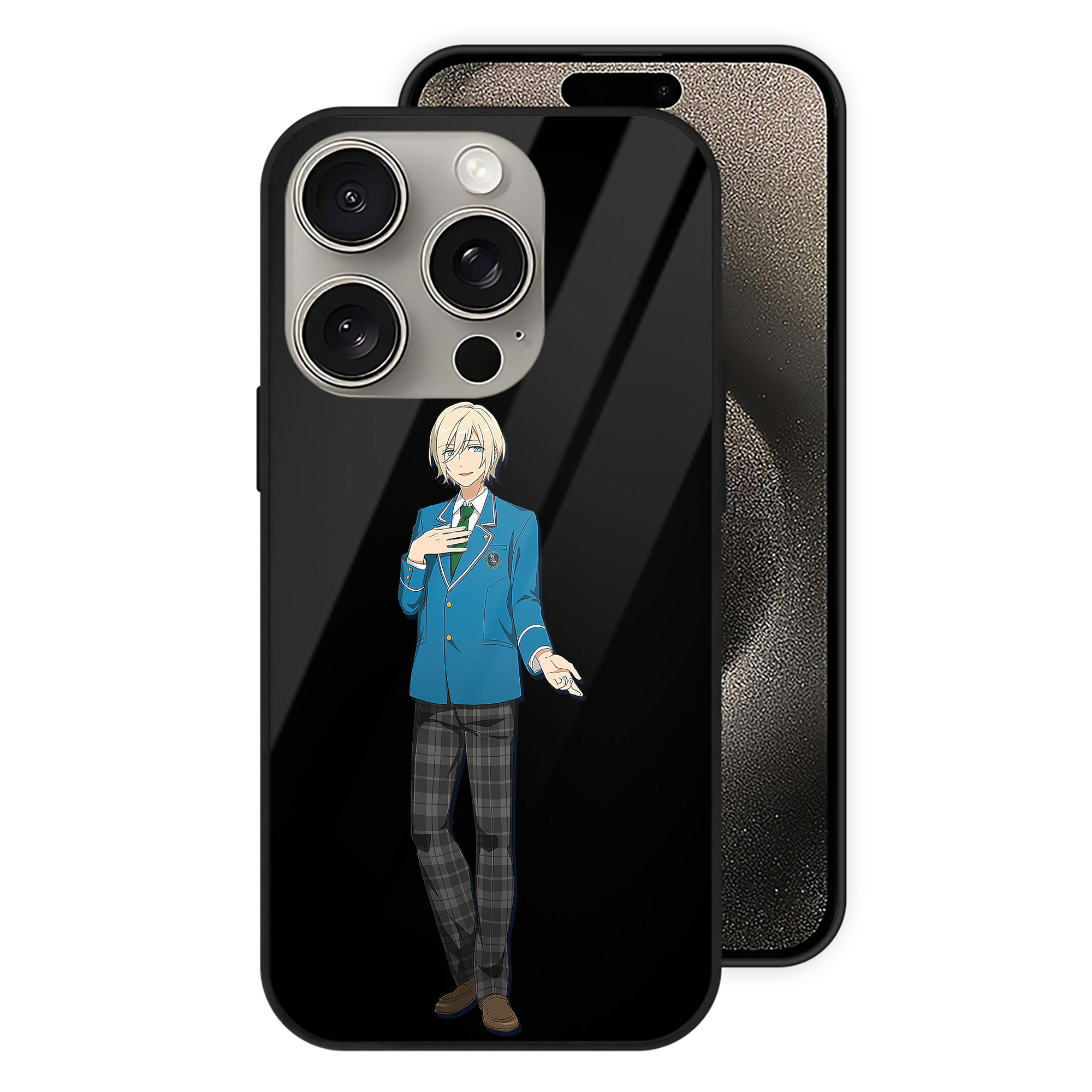 （画像用） あんさんぶるスターズ! Ensemble Stars 【iPhone15Pro対応】スマホケース 耐衝撃＆黄変防止 背面ガラス