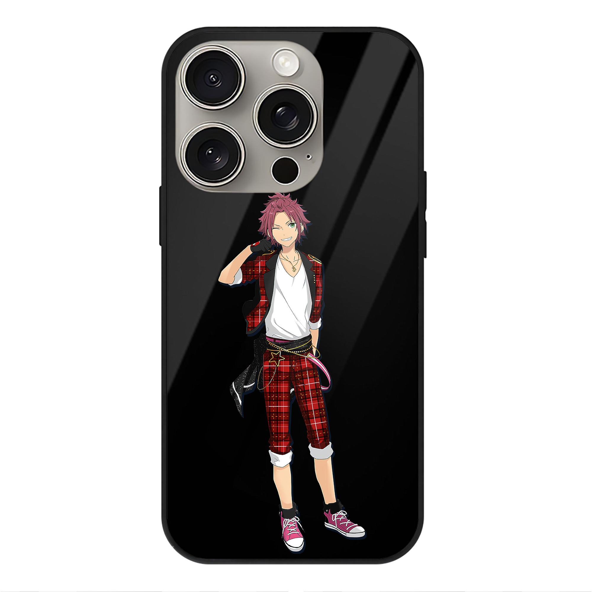 （画像用） あんさんぶるスターズ! Ensemble Stars 【iPhone15Pro対応】スマホケース 耐衝撃＆黄変防止 背面ガラス