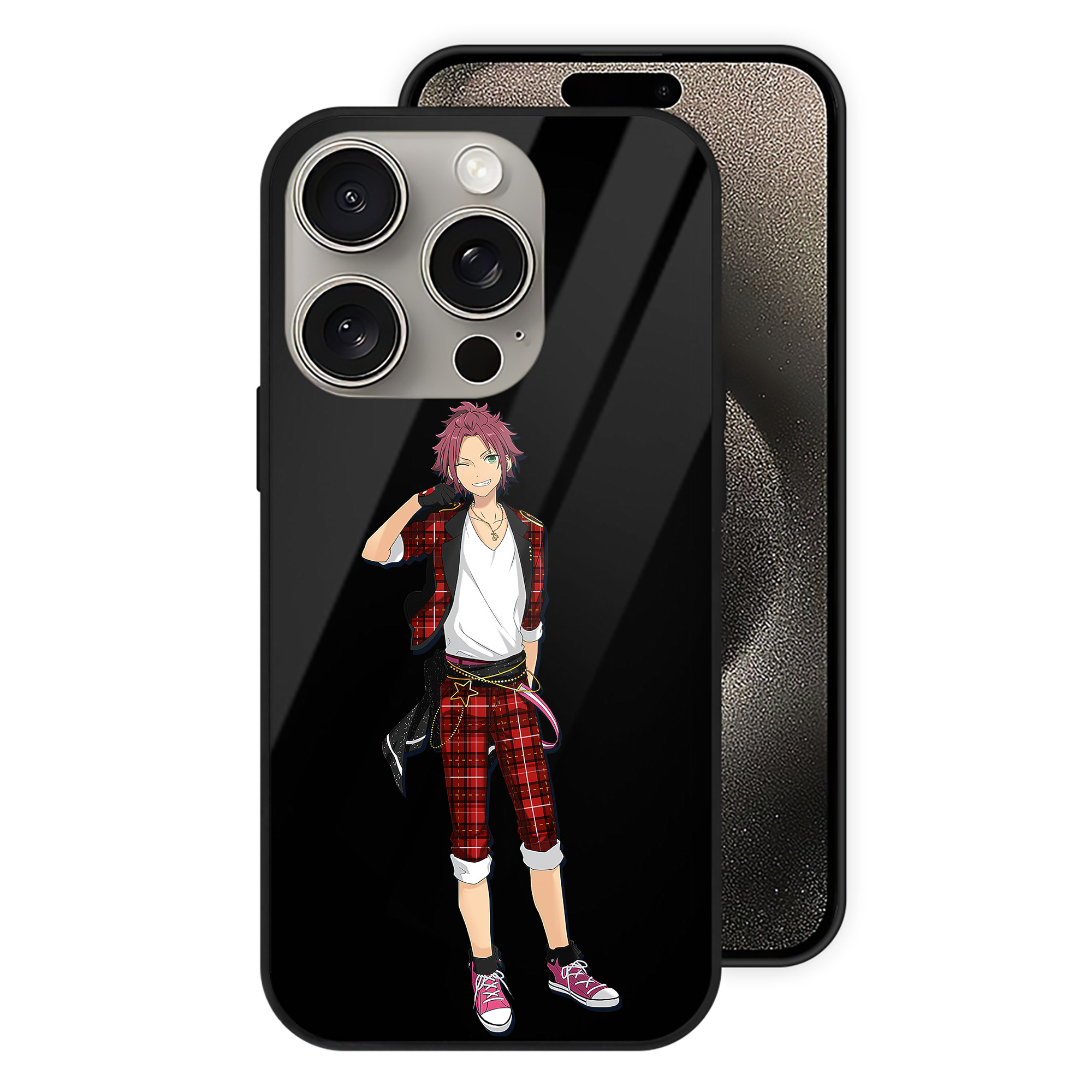 （画像用） あんさんぶるスターズ! Ensemble Stars 【iPhone15Pro対応】スマホケース 耐衝撃＆黄変防止 背面ガラス