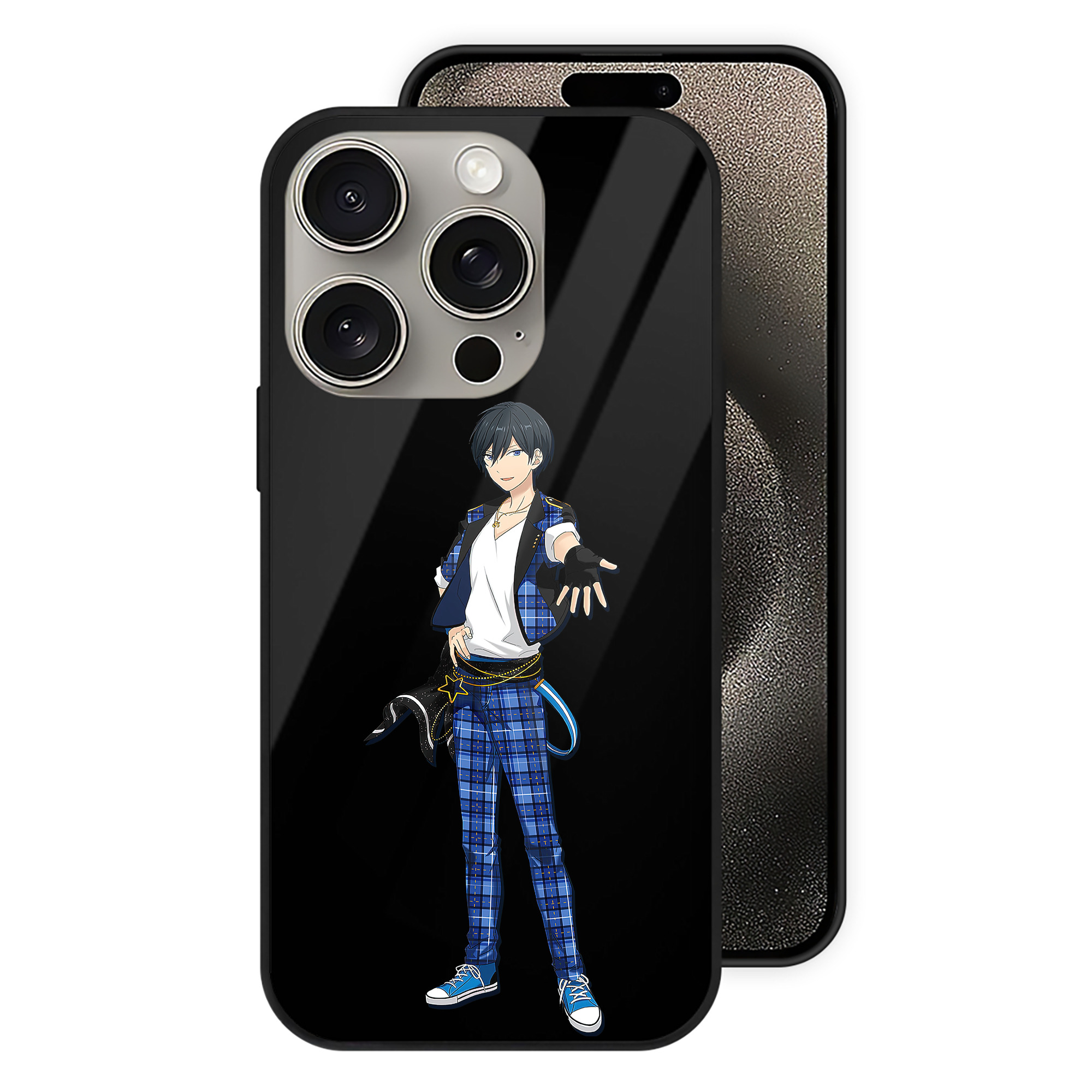 （画像用） あんさんぶるスターズ! Ensemble Stars 【iPhone15Pro対応】スマホケース 耐衝撃＆黄変防止 背面ガラス