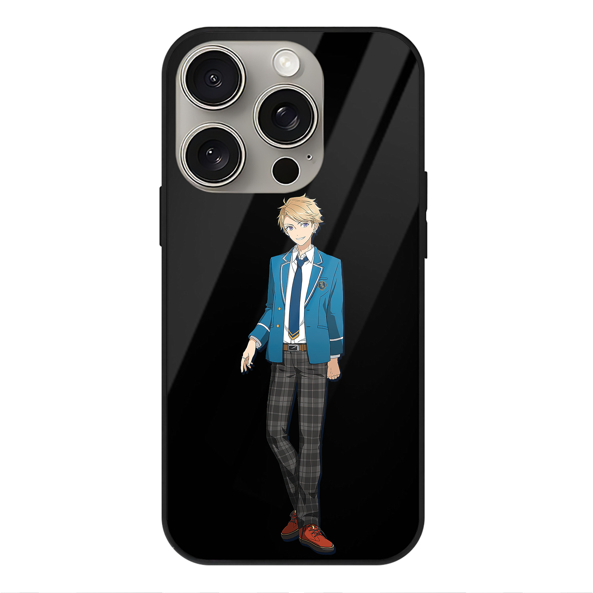 （画像用） あんさんぶるスターズ! Ensemble Stars 【iPhone15Pro対応】スマホケース 耐衝撃＆黄変防止 背面ガラス