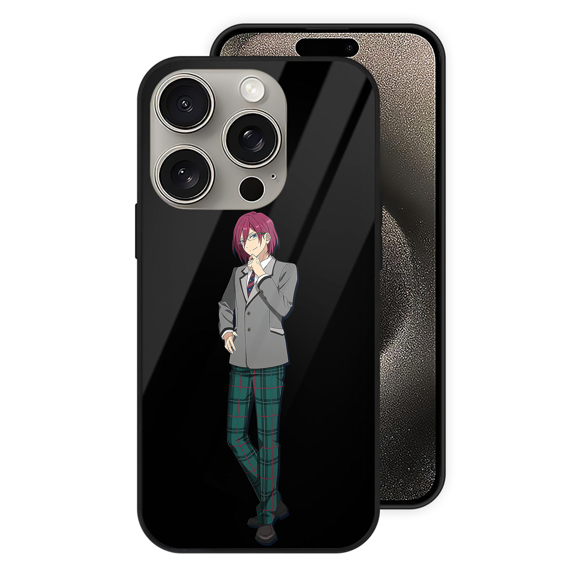 （画像用） あんさんぶるスターズ! Ensemble Stars 【iPhone15Pro対応】スマホケース 耐衝撃＆黄変防止 背面ガラス