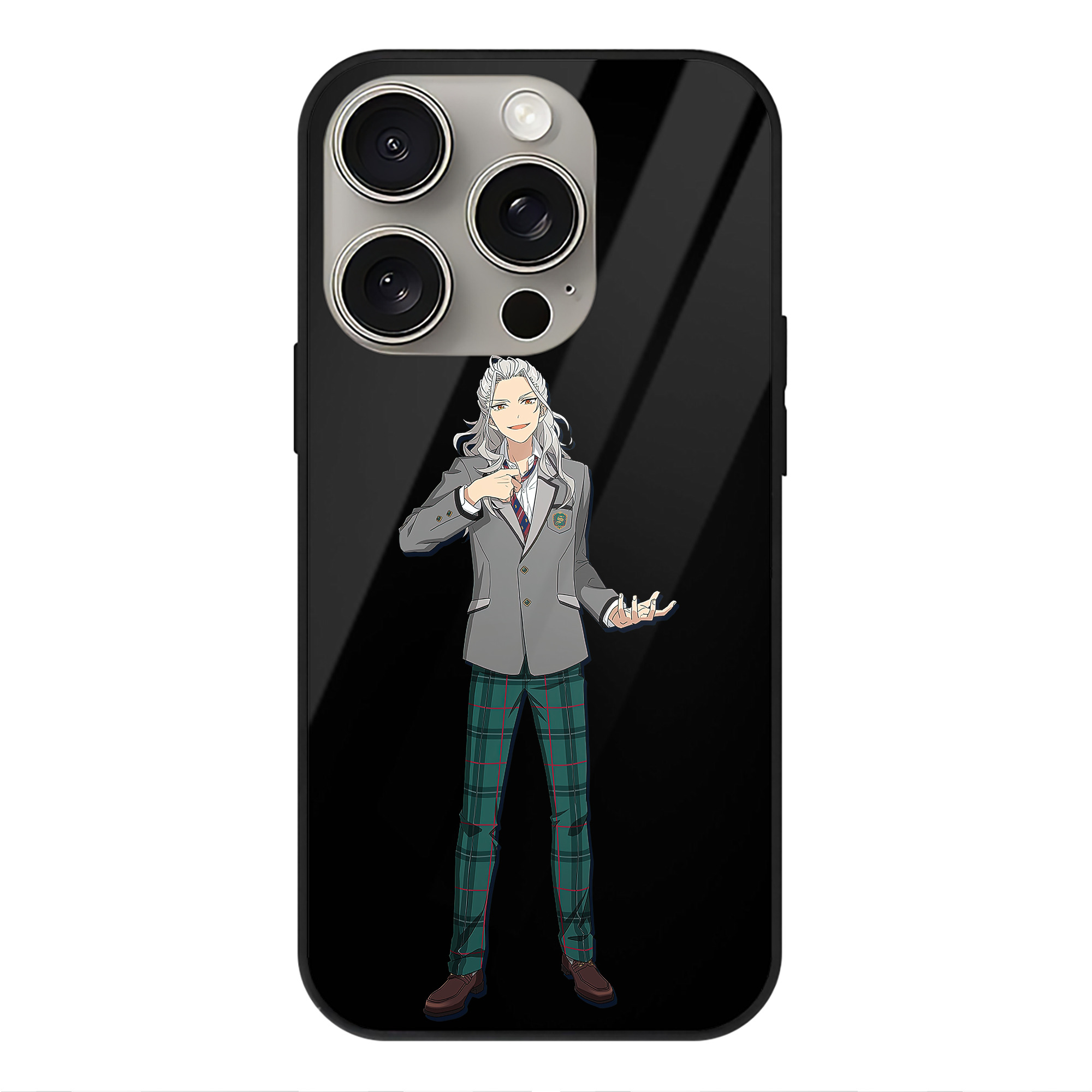 （画像用） あんさんぶるスターズ! Ensemble Stars 【iPhone15Pro対応】スマホケース 耐衝撃＆黄変防止 背面ガラス