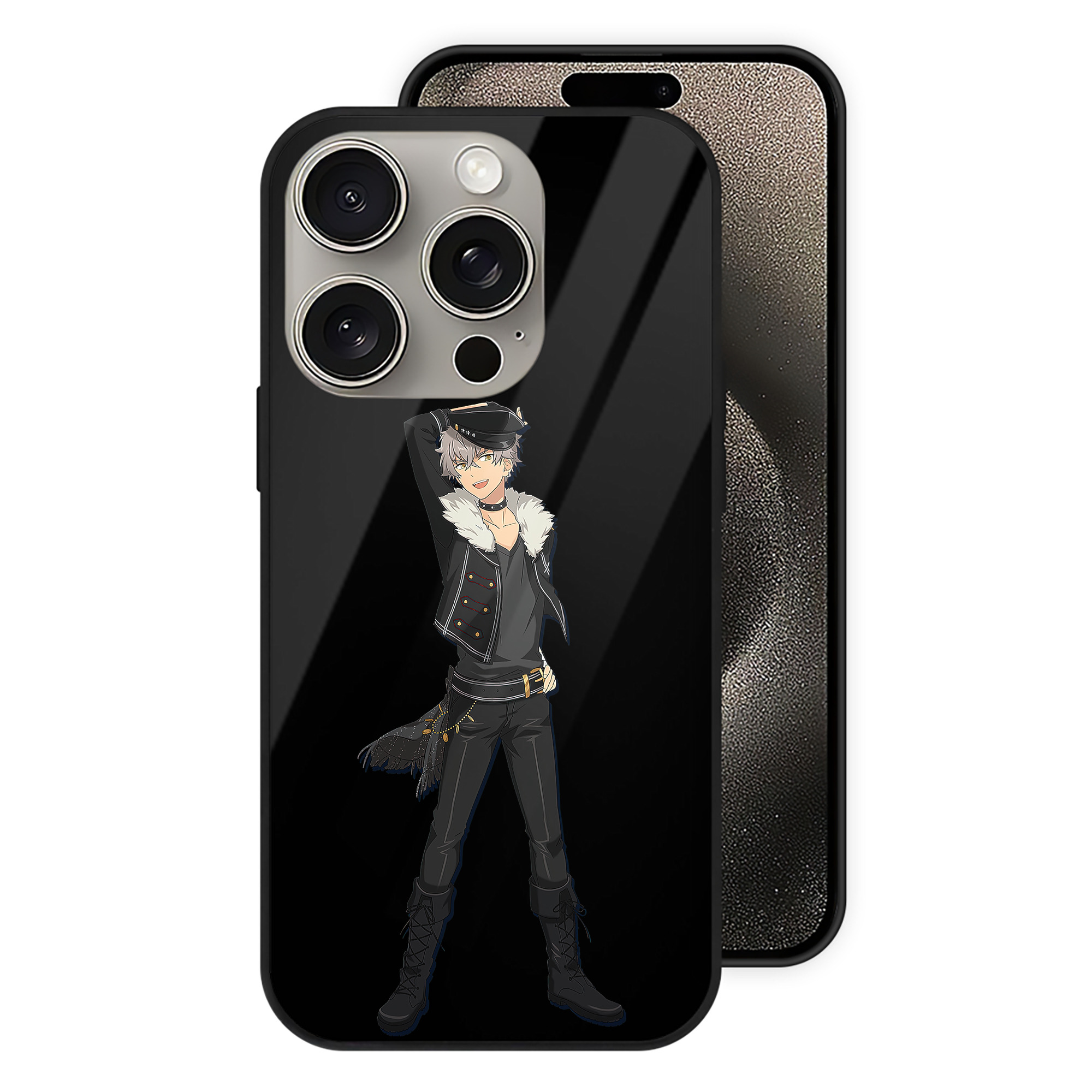 （画像用） あんさんぶるスターズ! Ensemble Stars 【iPhone15Pro対応】スマホケース 耐衝撃＆黄変防止 背面ガラス