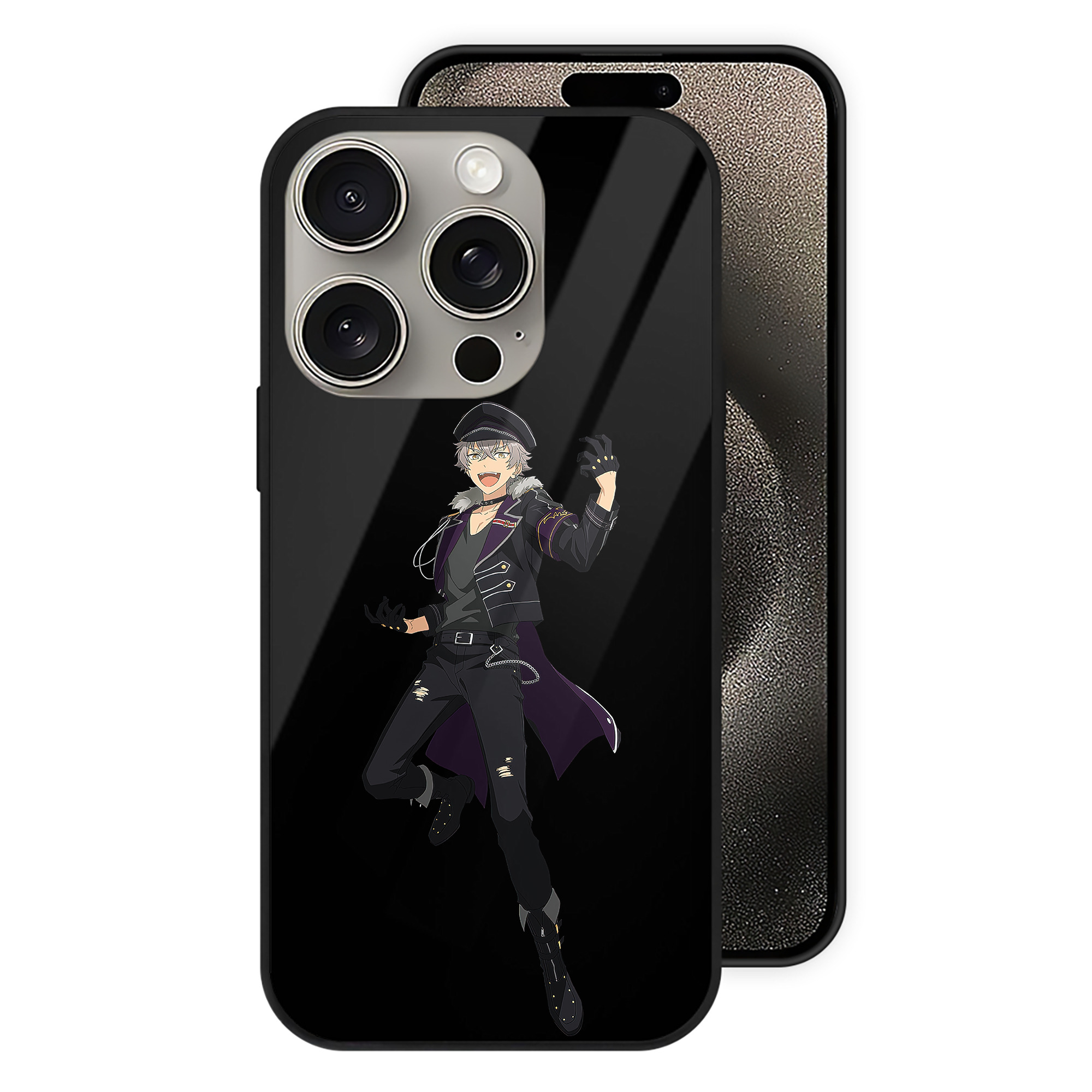 （画像用） あんさんぶるスターズ! Ensemble Stars 【iPhone15Pro対応】スマホケース 耐衝撃＆黄変防止 背面ガラス