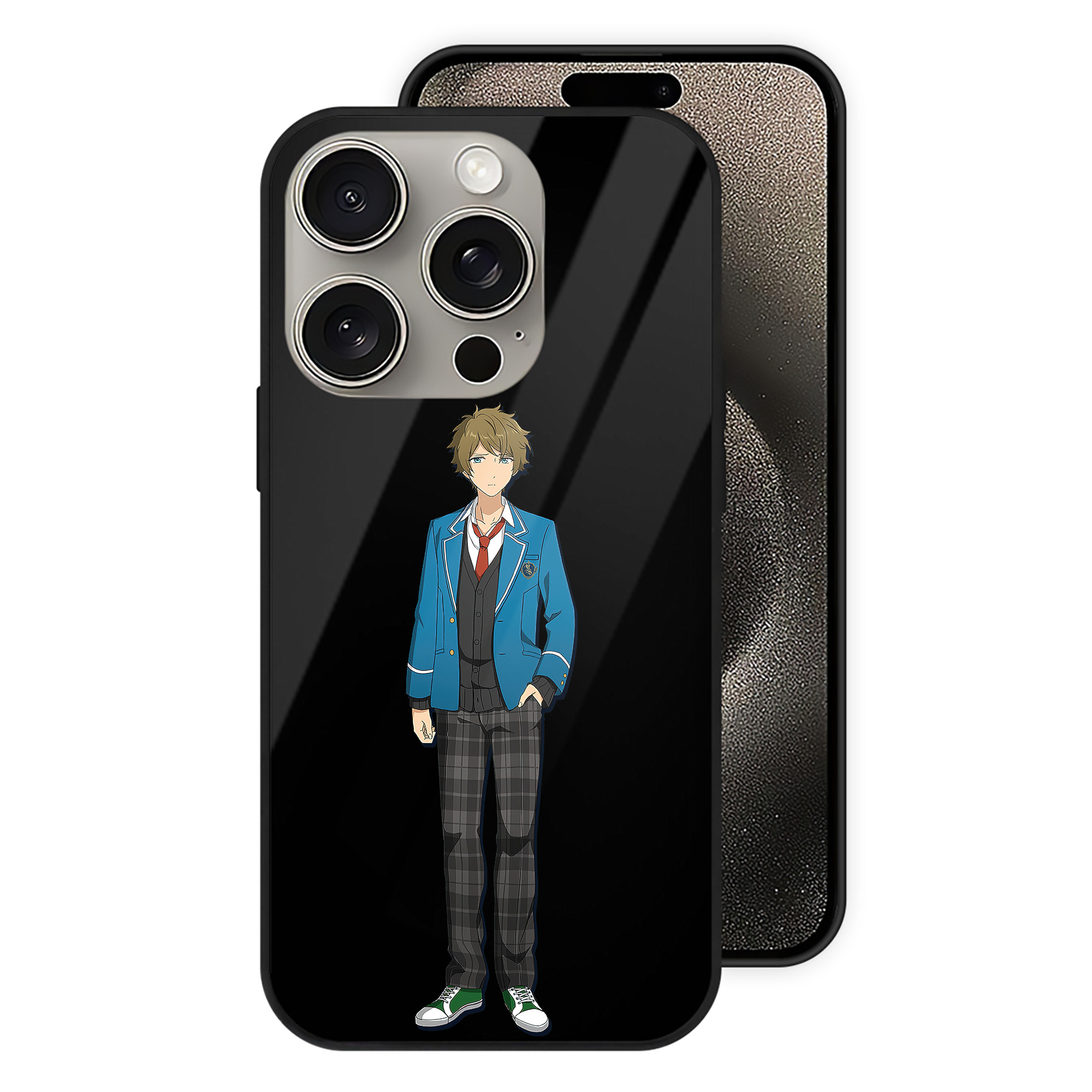 （画像用） あんさんぶるスターズ! Ensemble Stars 【iPhone15Pro対応】スマホケース 耐衝撃＆黄変防止 背面ガラス