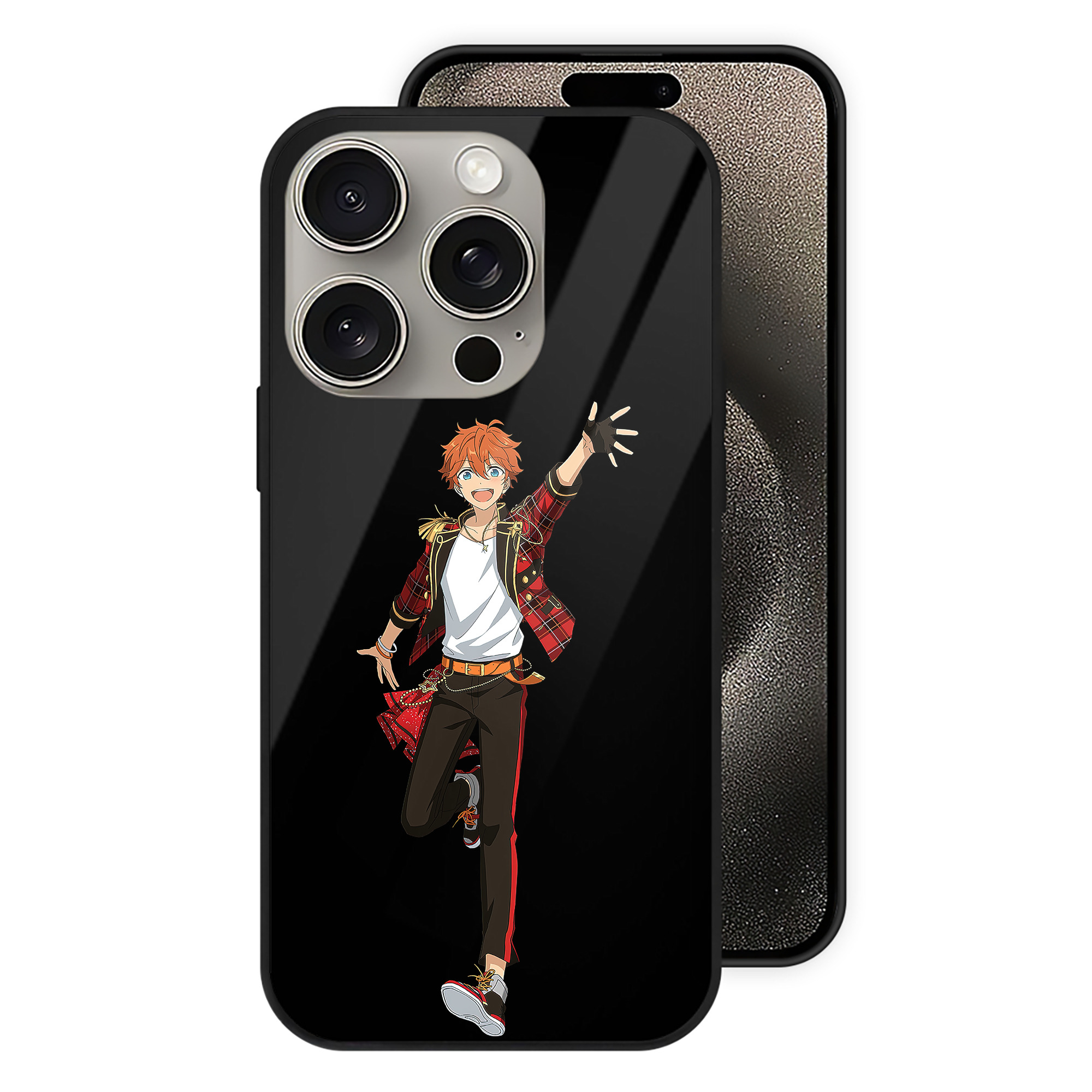 （画像用） あんさんぶるスターズ! Ensemble Stars 【iPhone15Pro対応】スマホケース 耐衝撃＆黄変防止 背面ガラス