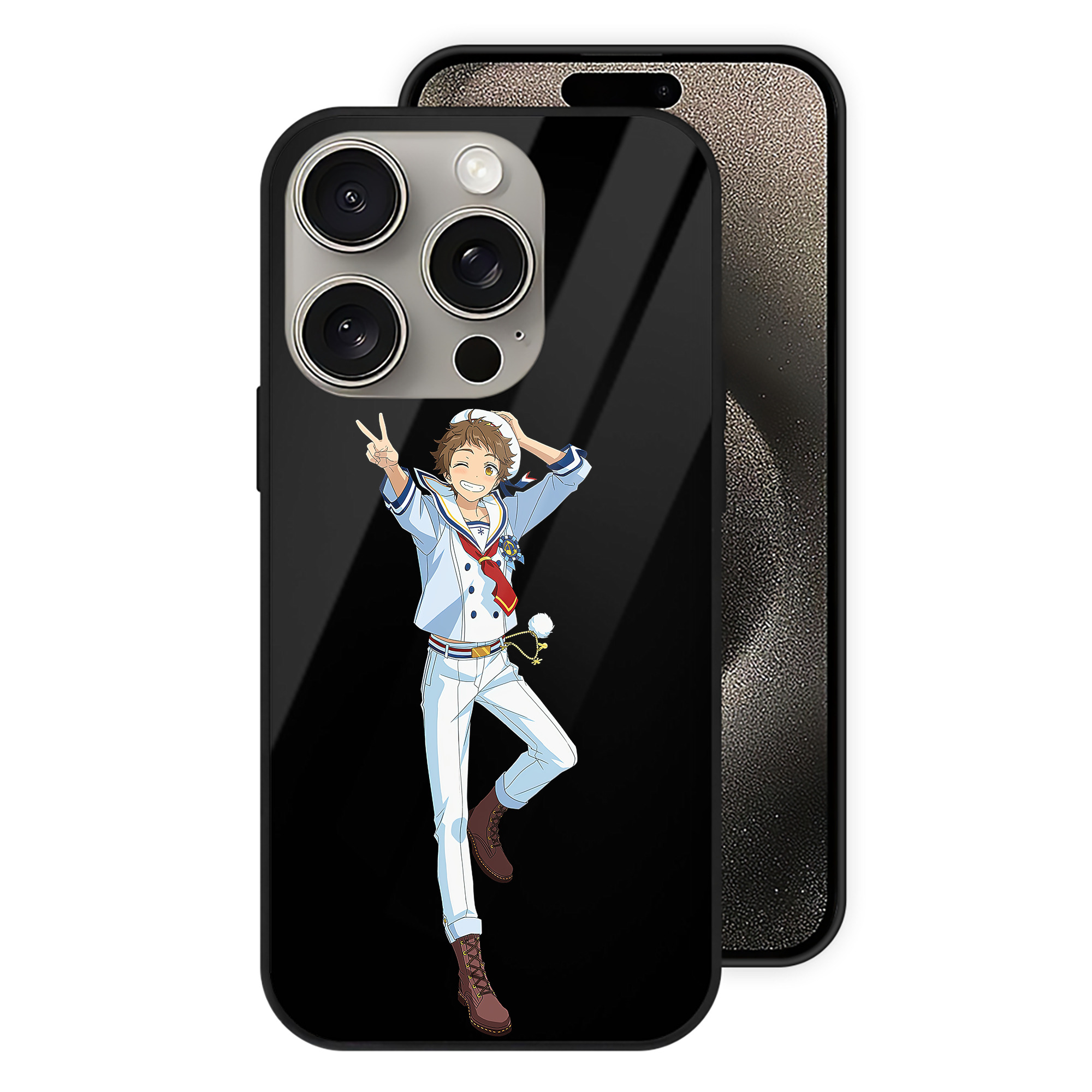 （画像用） あんさんぶるスターズ! Ensemble Stars 【iPhone15Pro対応】スマホケース 耐衝撃＆黄変防止 背面ガラス