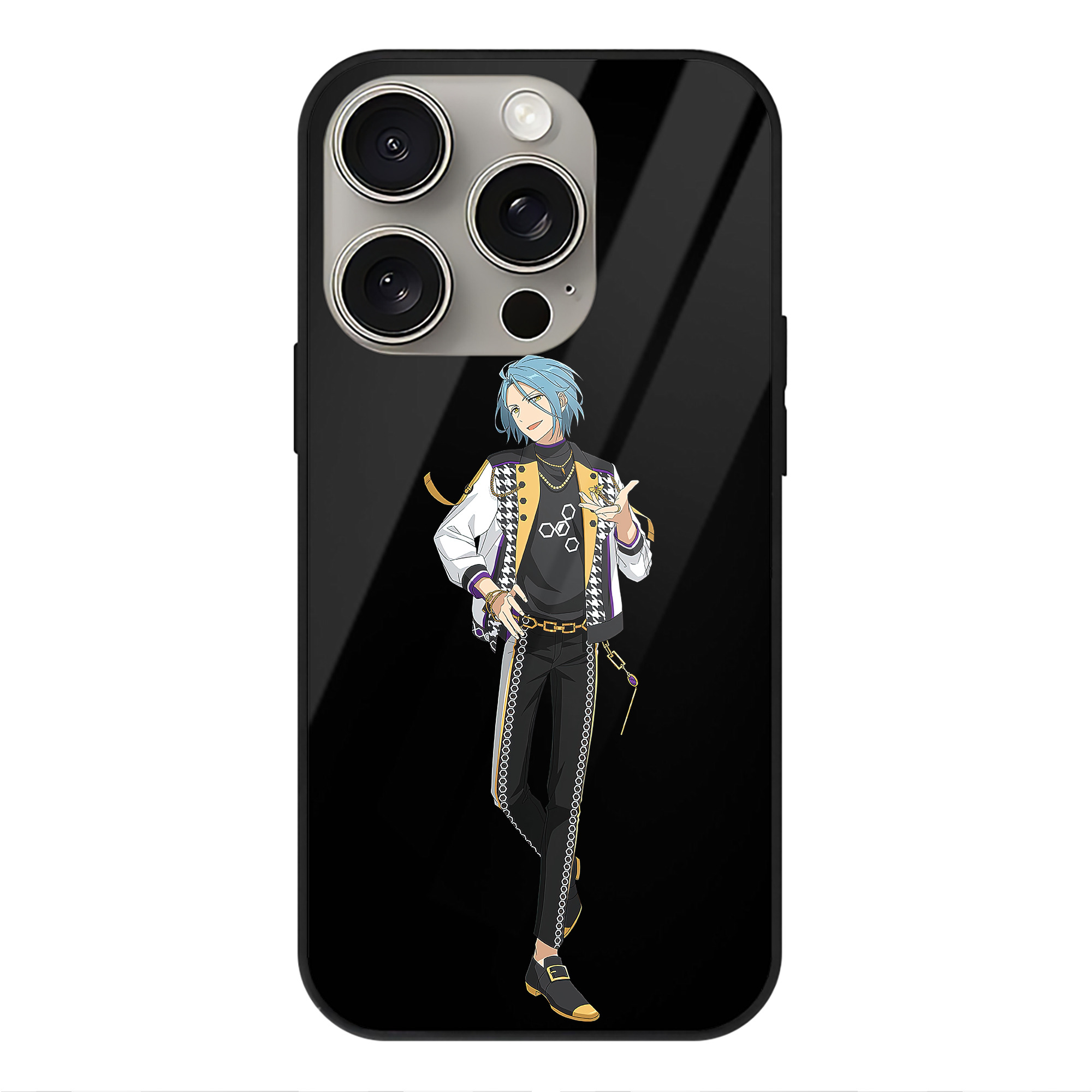 （画像用） あんさんぶるスターズ! Ensemble Stars 【iPhone15Pro対応】スマホケース 耐衝撃＆黄変防止 背面ガラス