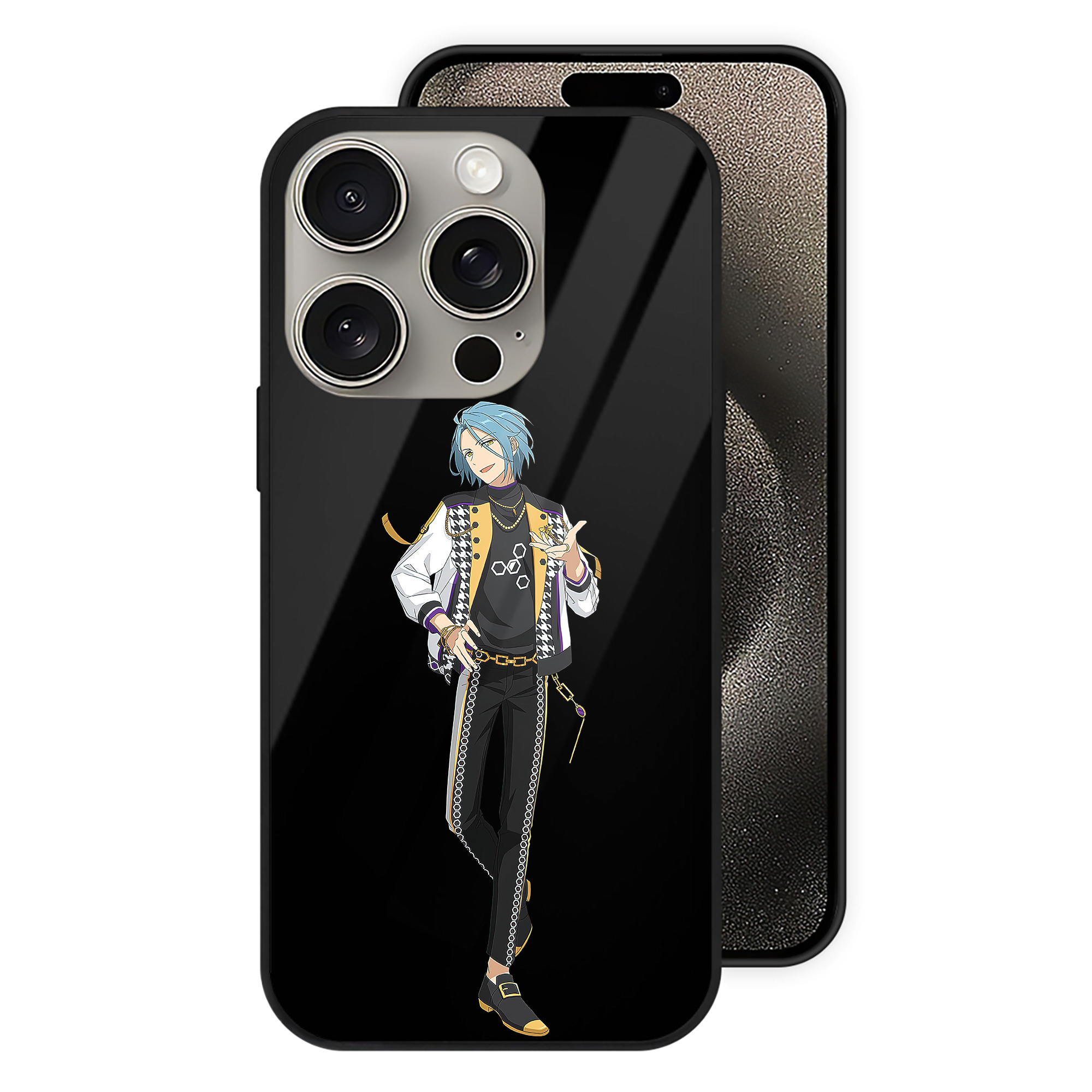 （画像用） あんさんぶるスターズ! Ensemble Stars 【iPhone15Pro対応】スマホケース 耐衝撃＆黄変防止 背面ガラス